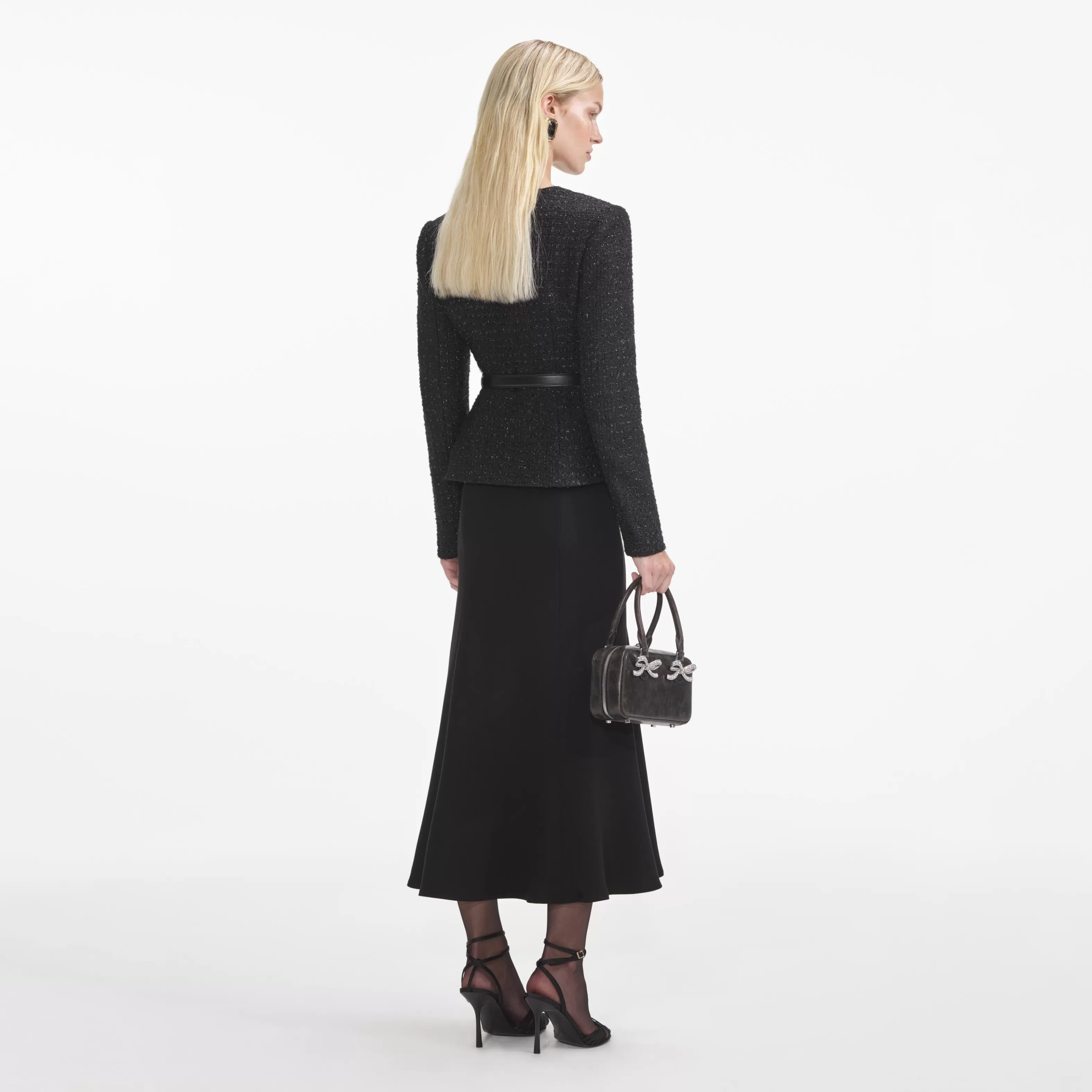 black_boucle_asymmetric_midi_dress_6983.webp Clearance Boucle Asymmetric Midi Dress Dresses