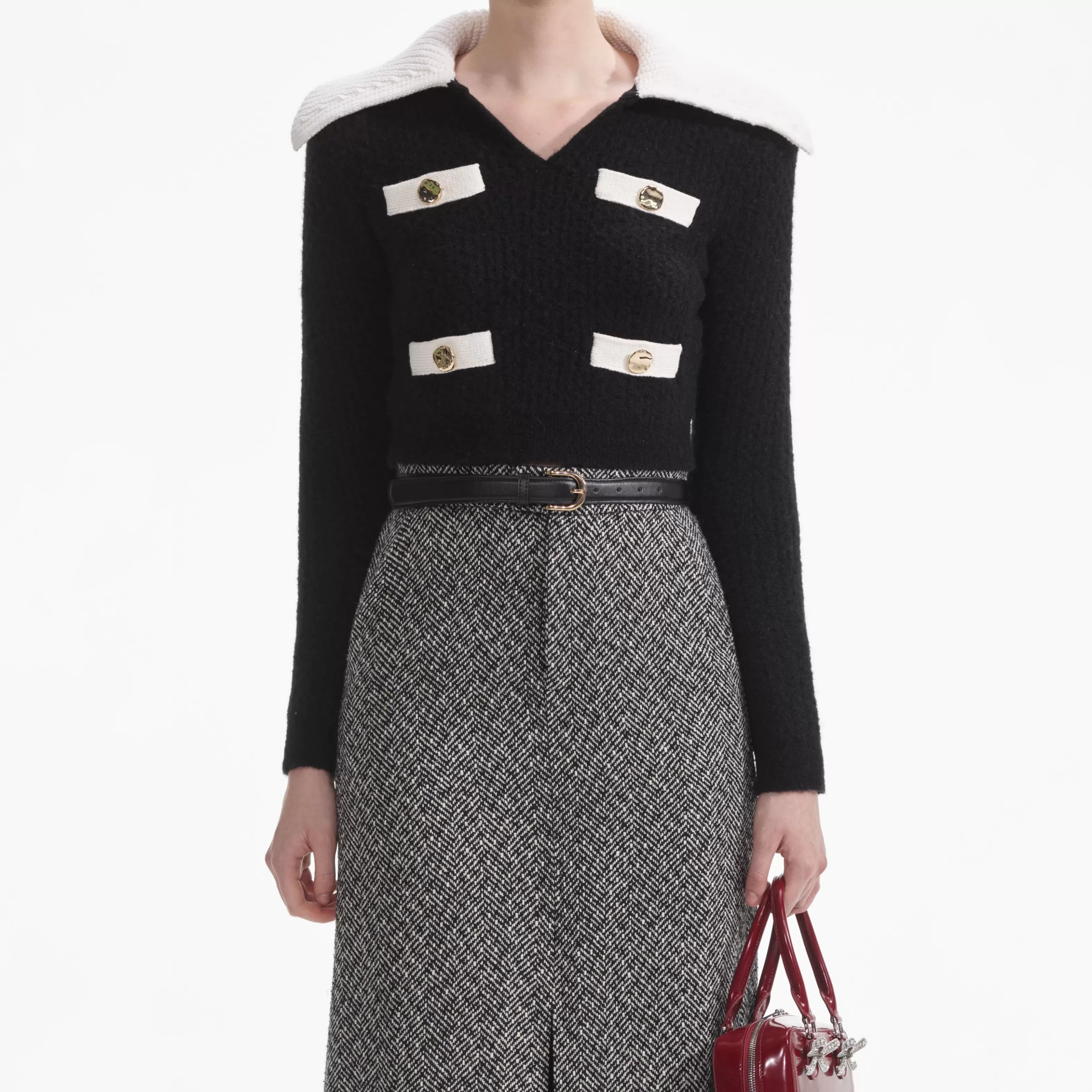 black_cashmere_blend_jumper_10204.webp Shop Cashmere Blend Jumper Tops
