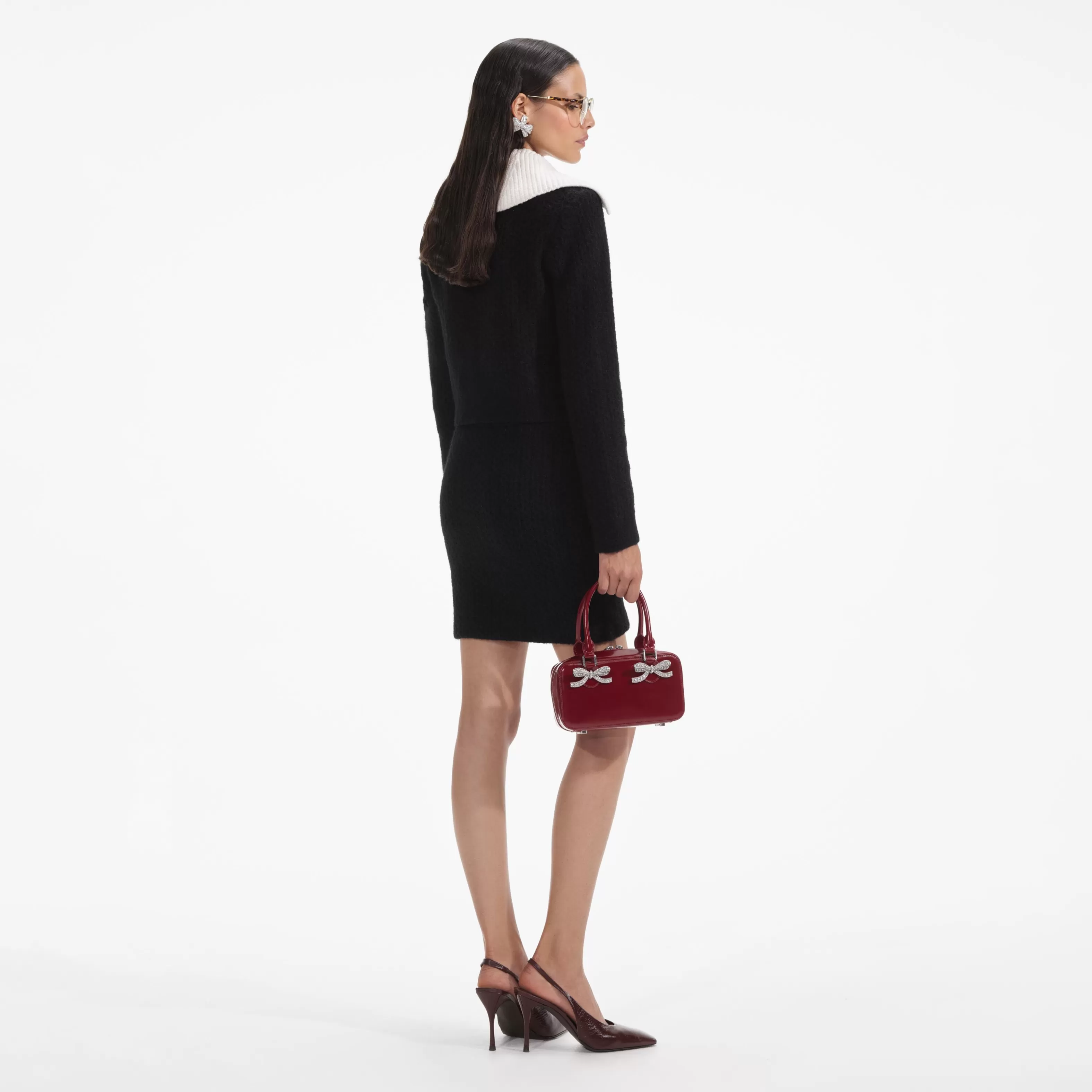 black_cashmere_blend_knit_skirt_9189.webp Discount Cashmere Blend Knit Skirt Knitwear | Co-ords