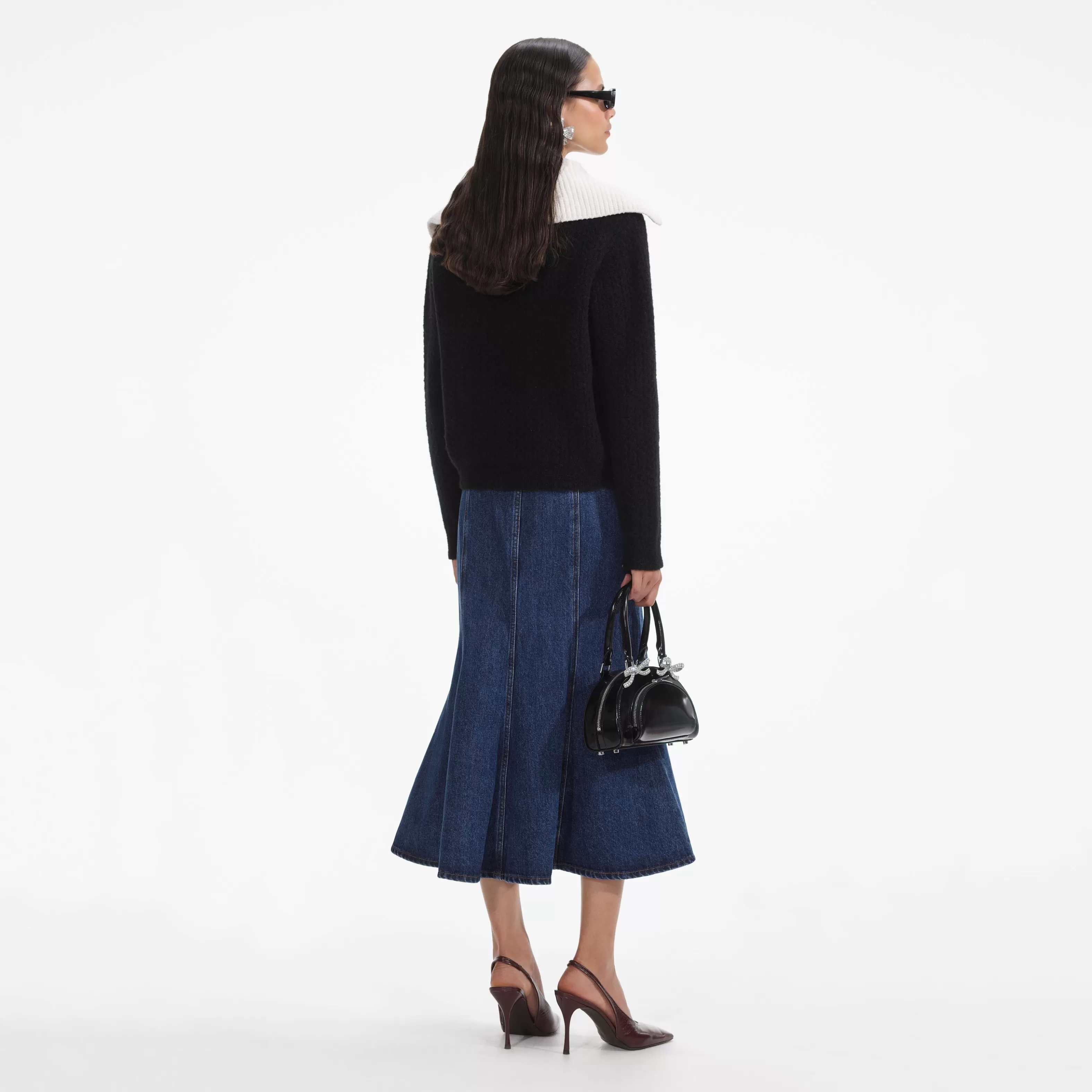 black_cashmere_blend_oversized_jumper_10217.webp Outlet Cashmere Blend Oversized Jumper Tops | Outerwear