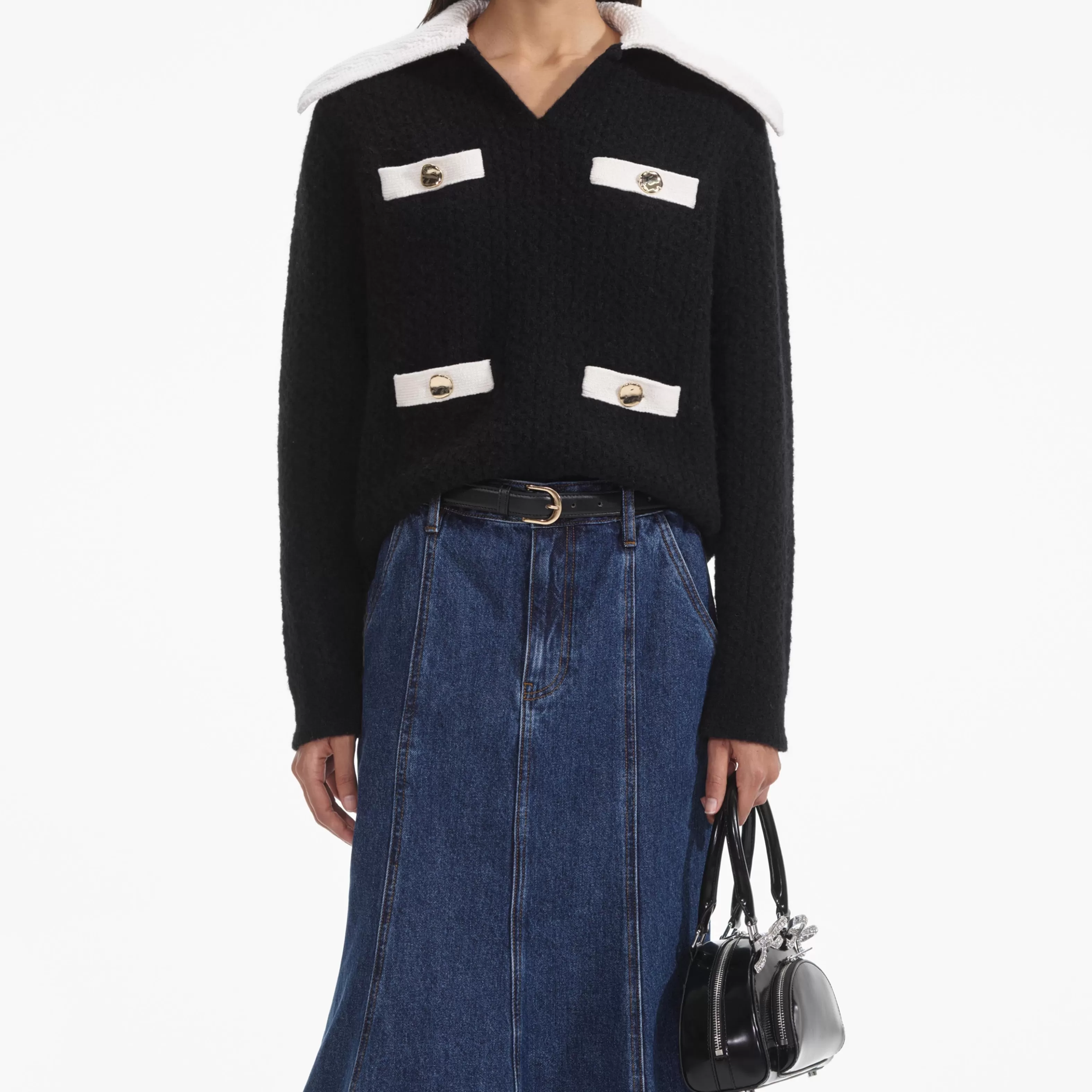 black_cashmere_blend_oversized_jumper_10219.webp Outlet Cashmere Blend Oversized Jumper Tops | Outerwear