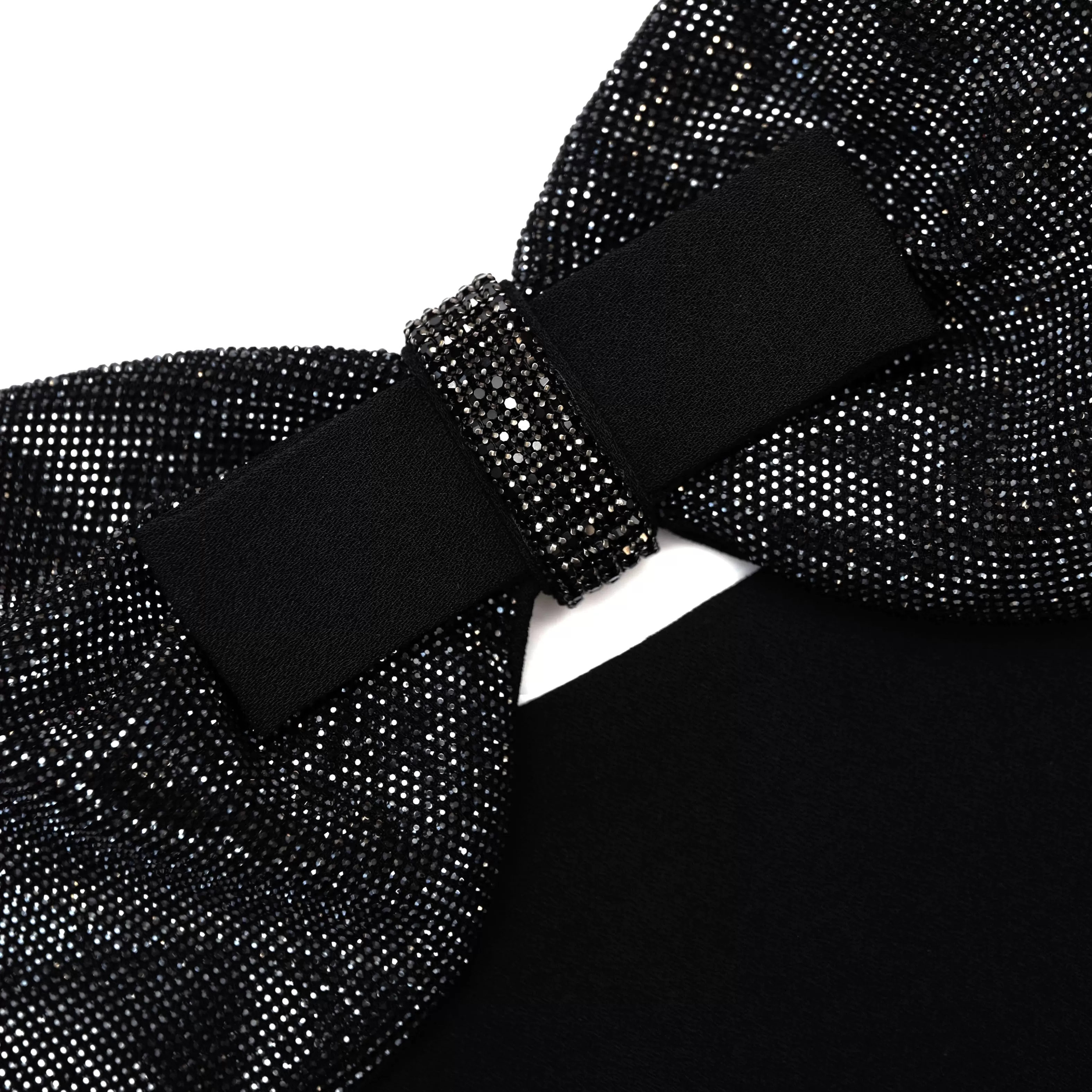 black_crepe_bow_mini_dress_6814.webp Outlet Crepe Bow Mini Dress Dresses | Exclusives
