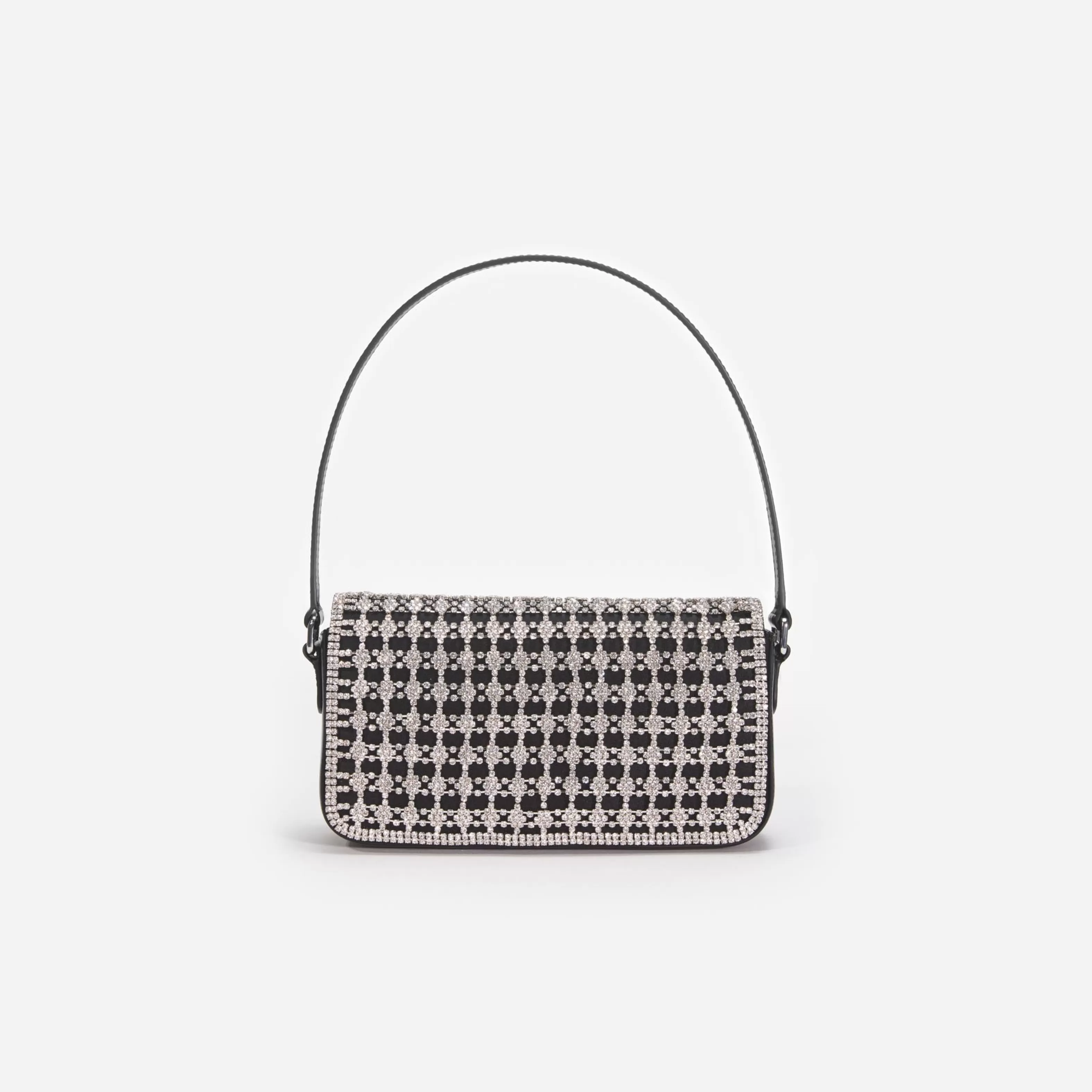 black_crystal_baguette_bag_11336.webp Best Sale Crystal Baguette Bag Handbags