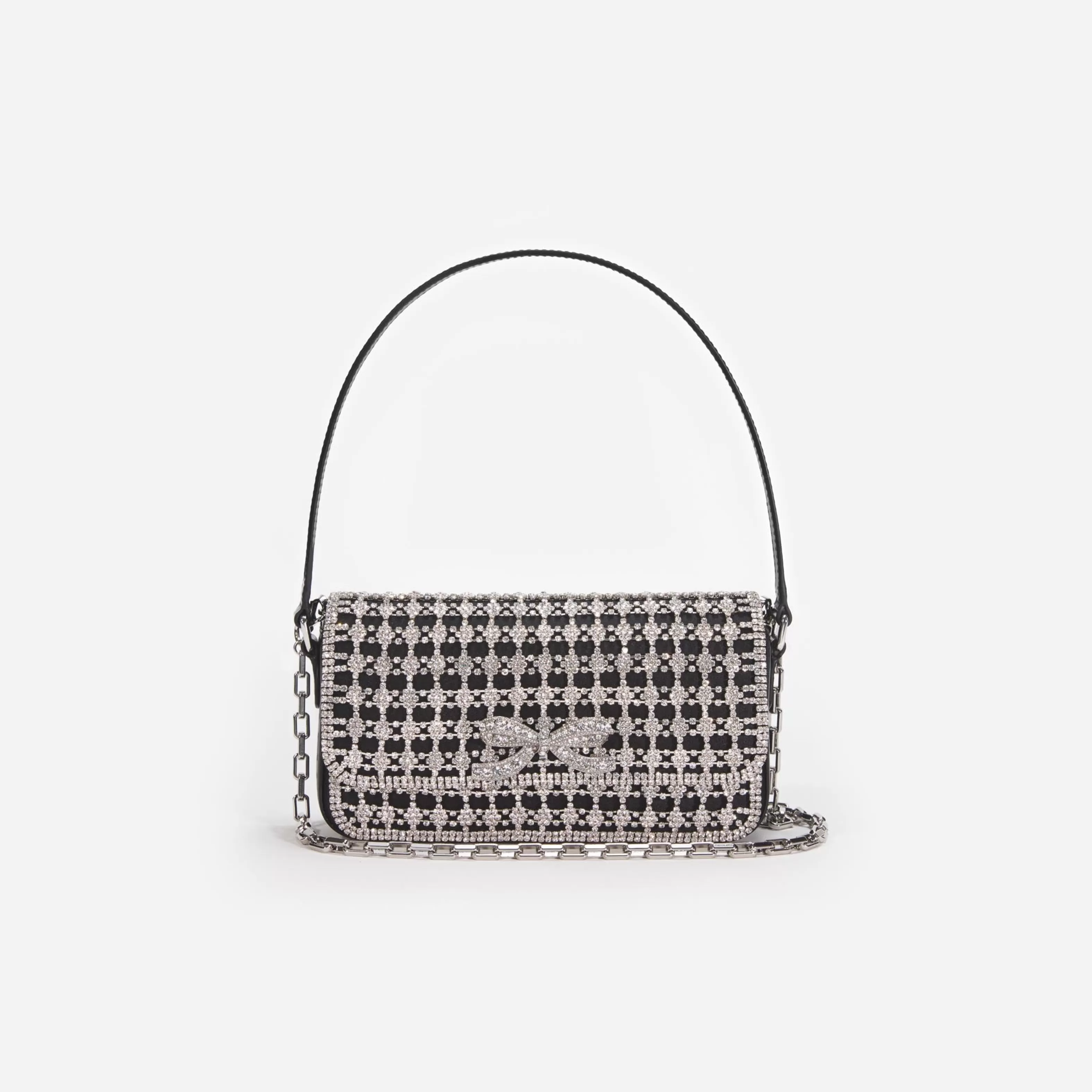 black_crystal_baguette_bag_11337.webp Best Sale Crystal Baguette Bag Handbags