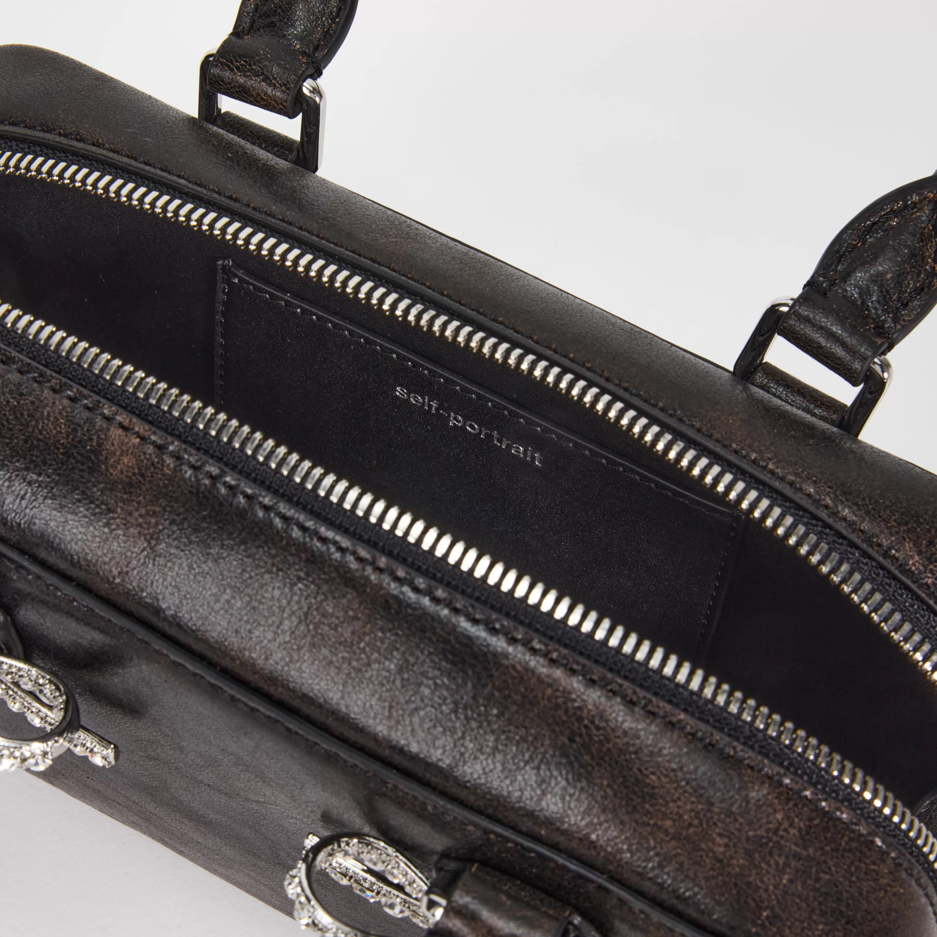 black_distressed_leather_mini_tote_bag_11064.webp Best Distressed Leather Mini Tote Bag Handbags