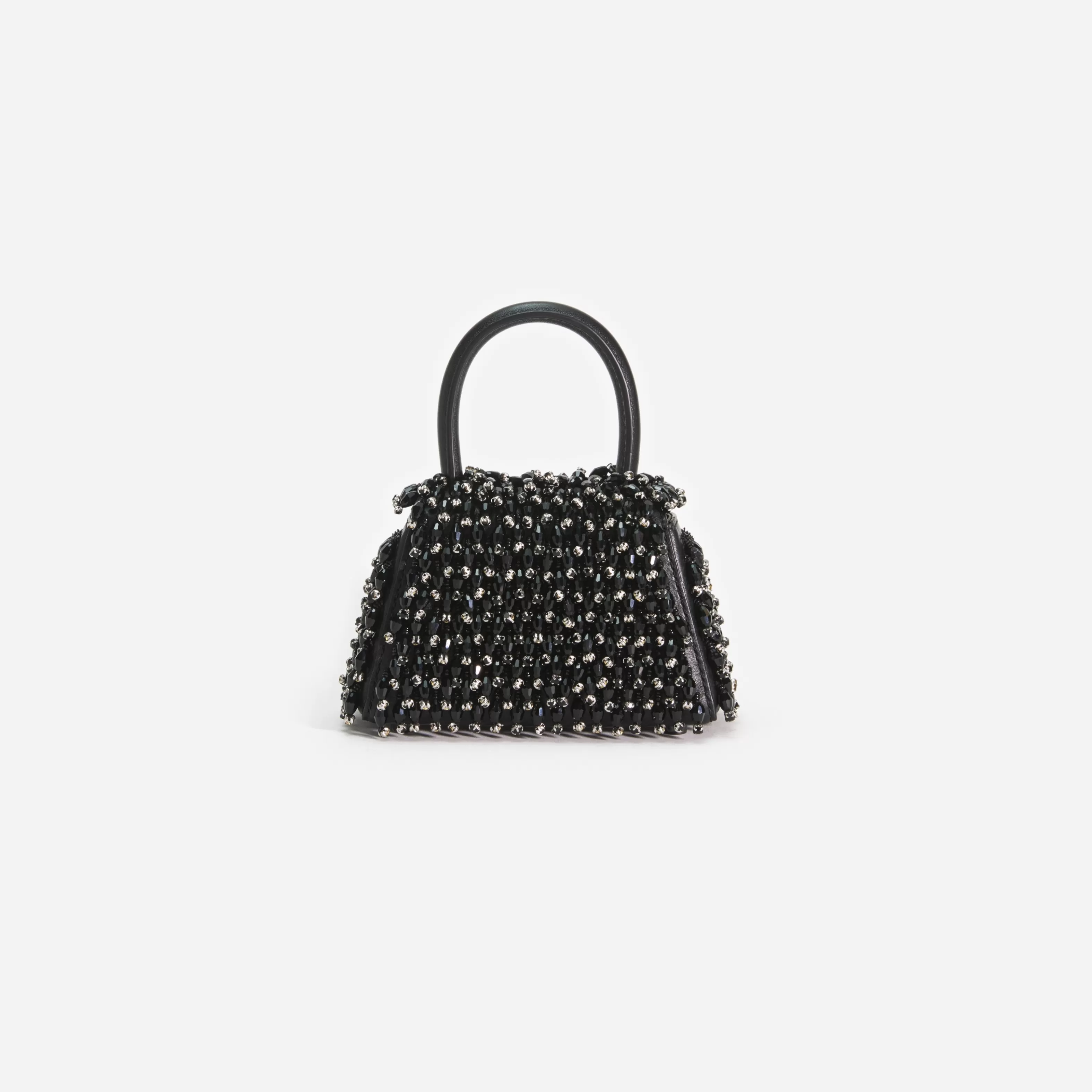 black_embellished_micro_bow_bag_11565.webp Fashion Embellished Micro Bow Bag Handbags