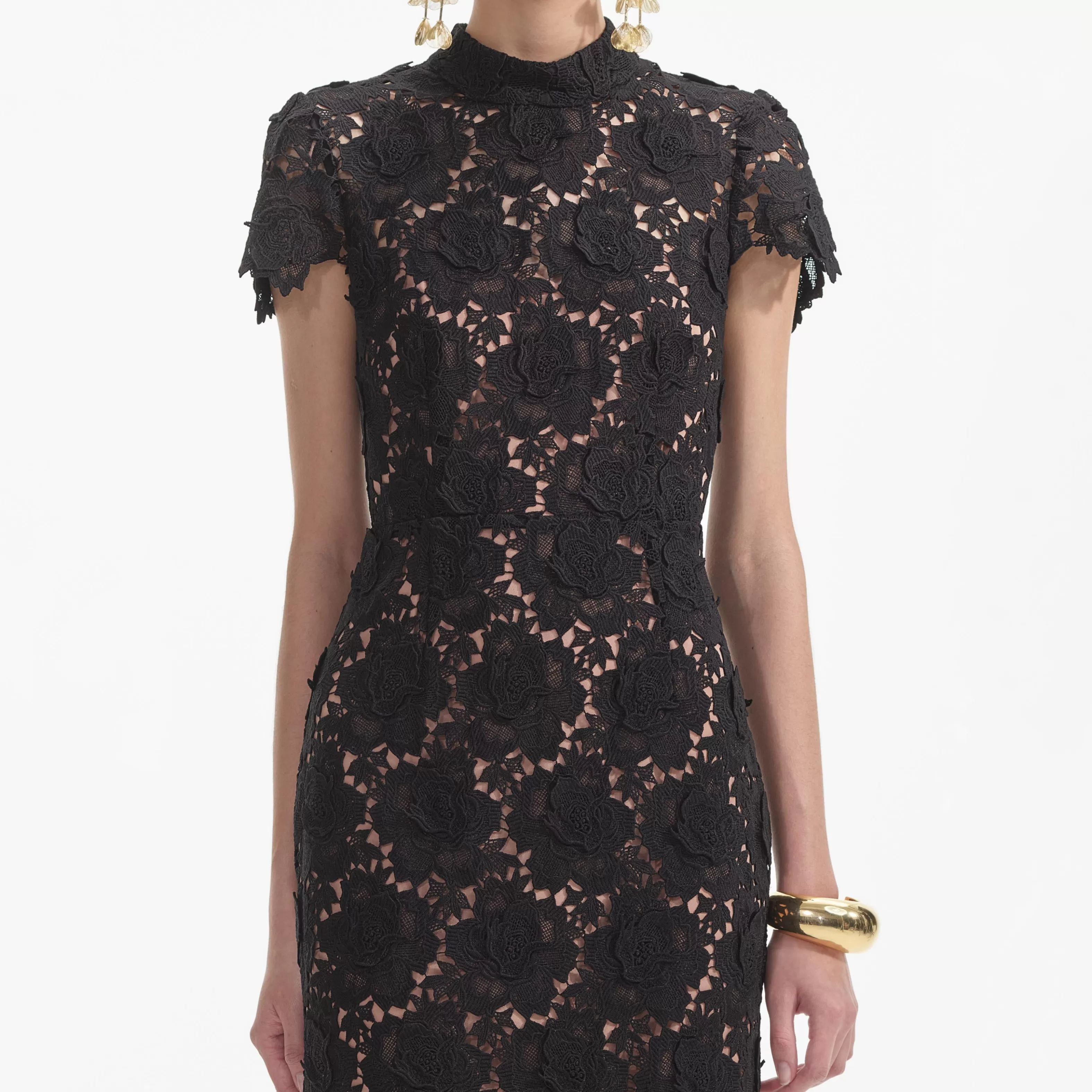 black_flower_lace_midi_dress_7632.webp Shop Flower Lace Midi Dress Dresses | Icons