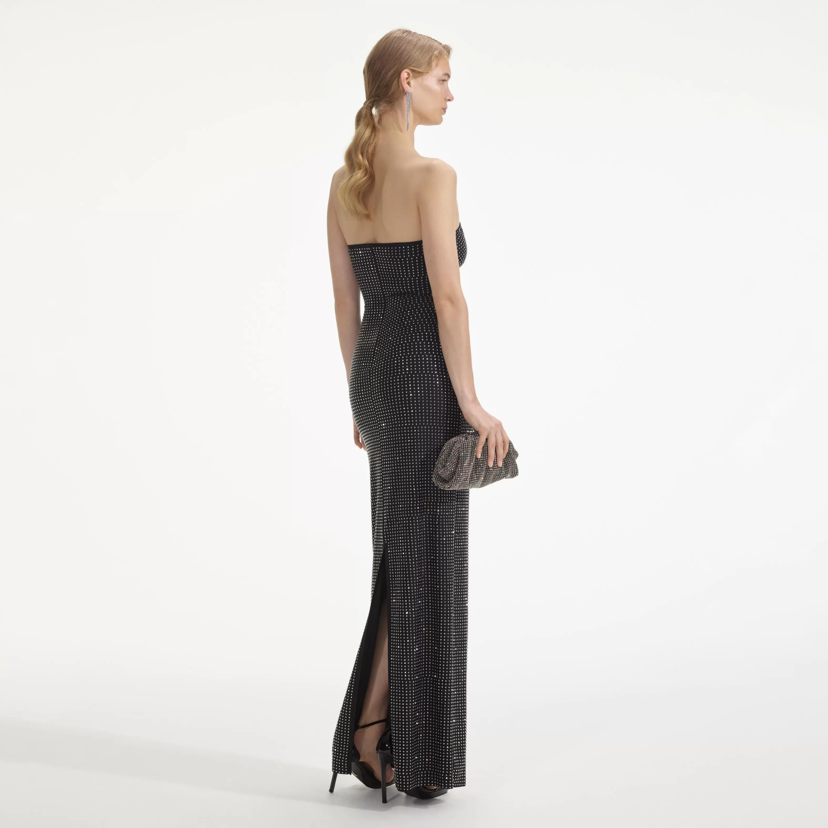 black_jersey_rhinestone_maxi_dress_8140.webp Clearance Jersey Rhinestone Maxi Dress Dresses