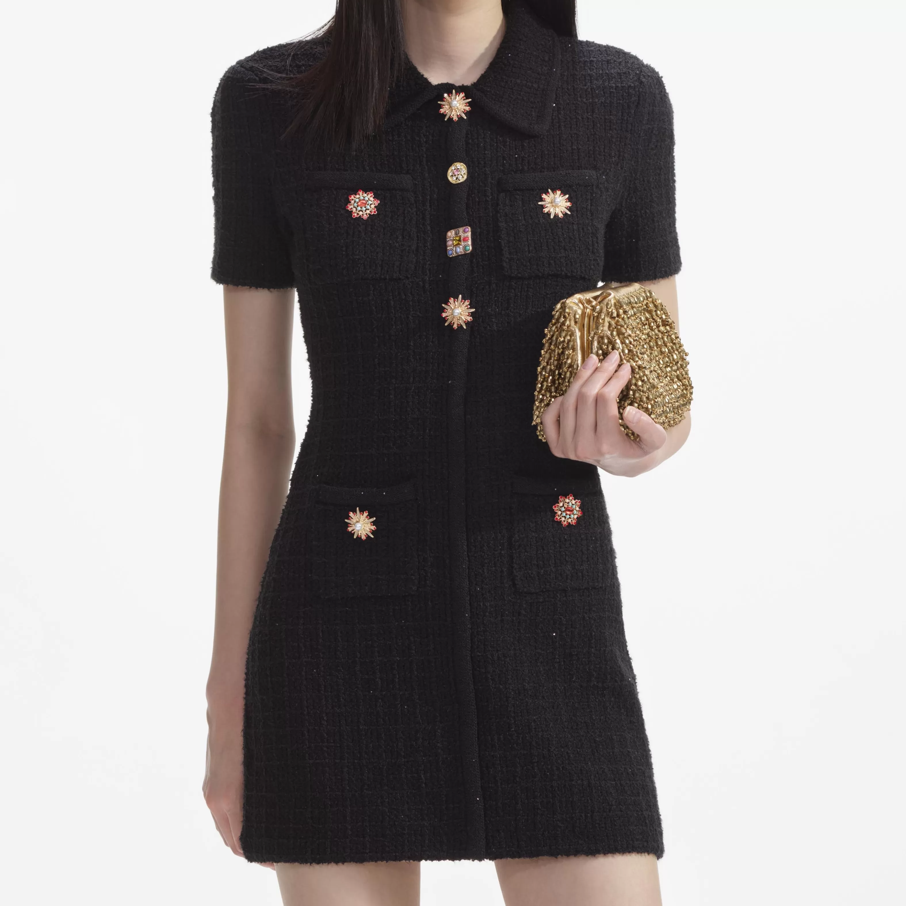 black_jewel_button_knit_mini_dress_8409.webp Store Jewel Button Knit Mini Dress Dresses