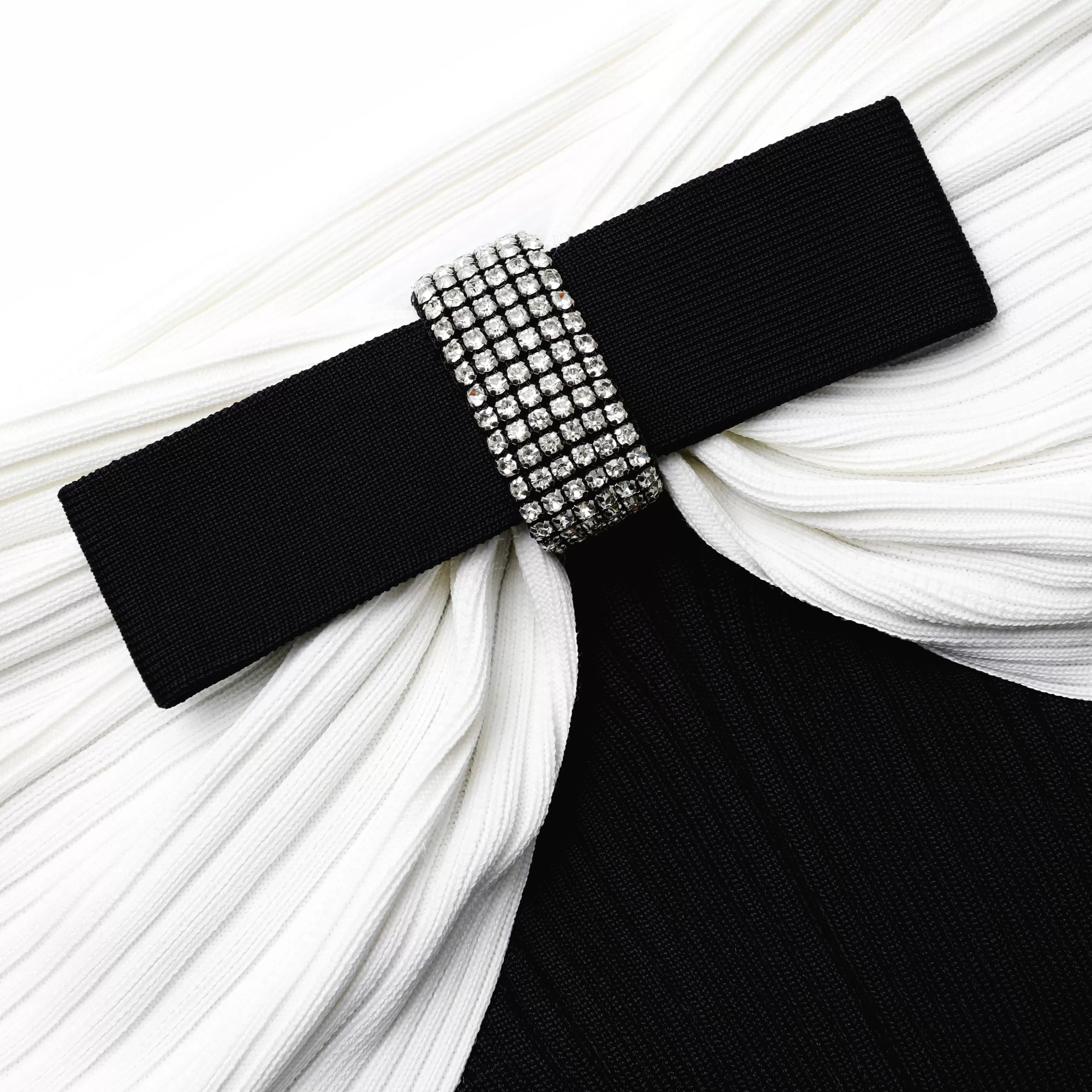 black_knit_bow_midi_dress_7617.webp Fashion Knit Bow Midi Dress Dresses | Knitwear
