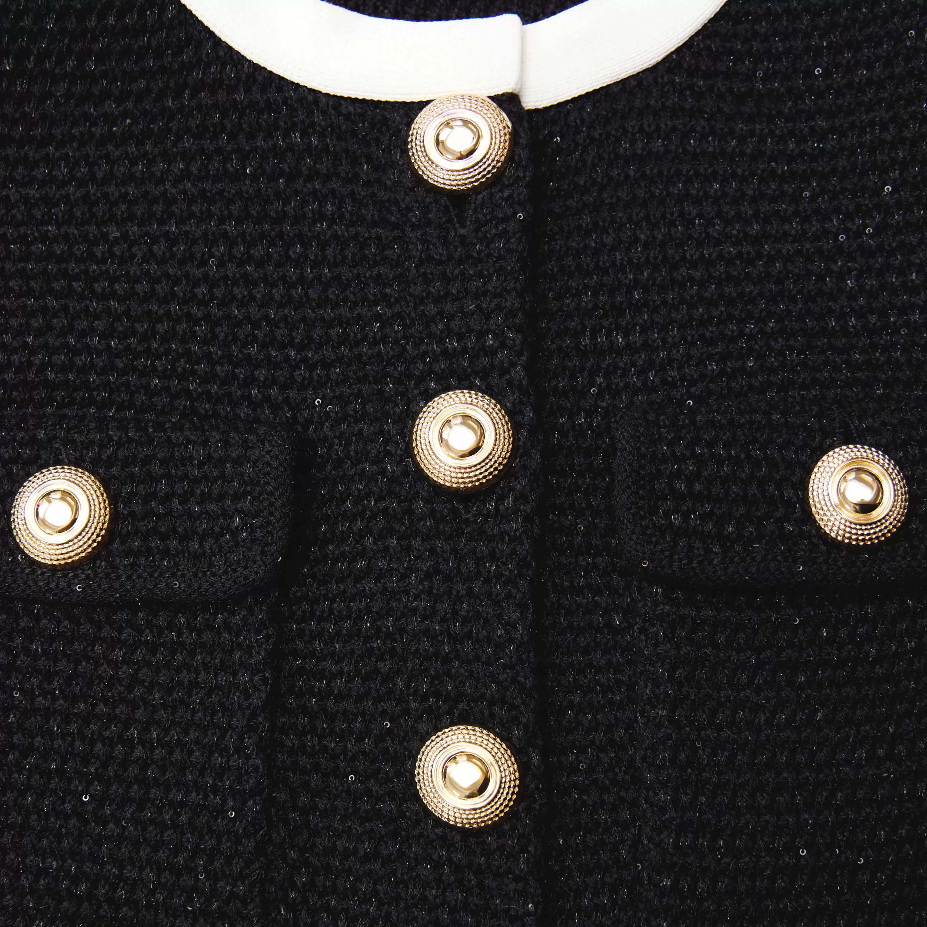 black_knit_contrast_collar_mini_dress_7016.webp Hot Knit Contrast Collar Mini Dress Dresses | Knitwear