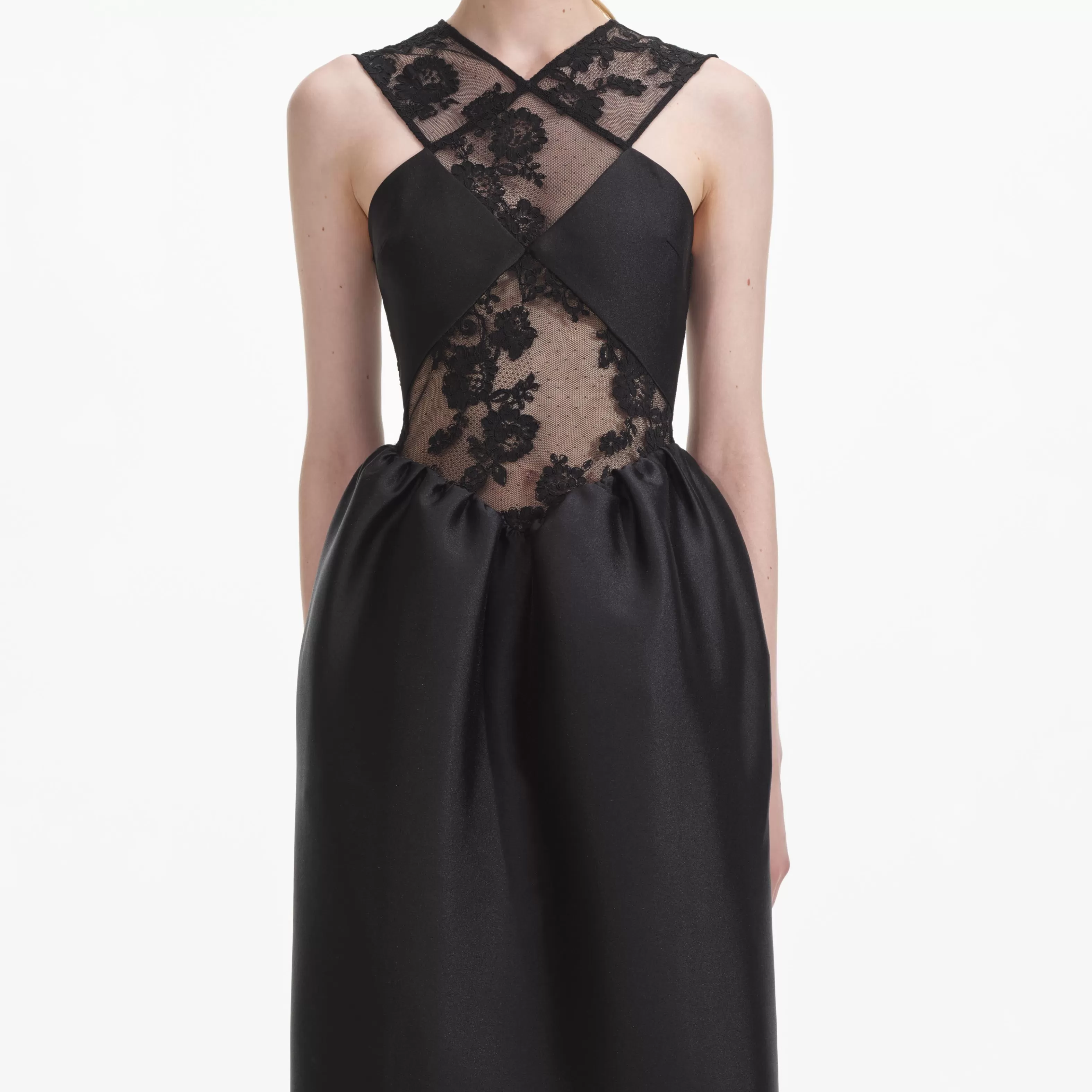 black_lace_taffeta_maxi_dress_6323.webp Hot Lace Taffeta Maxi Dress Dresses