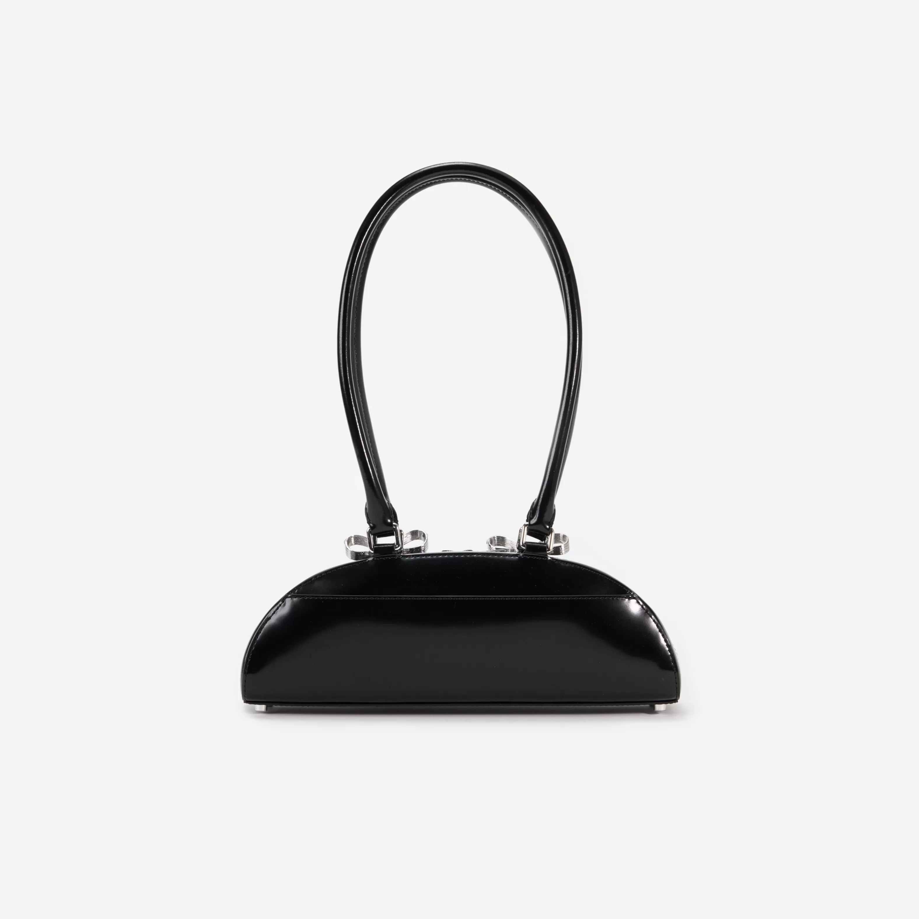 black_leather_curved_shoulder_bag_11078.webp Fashion Leather Curved Shoulder Bag Handbags