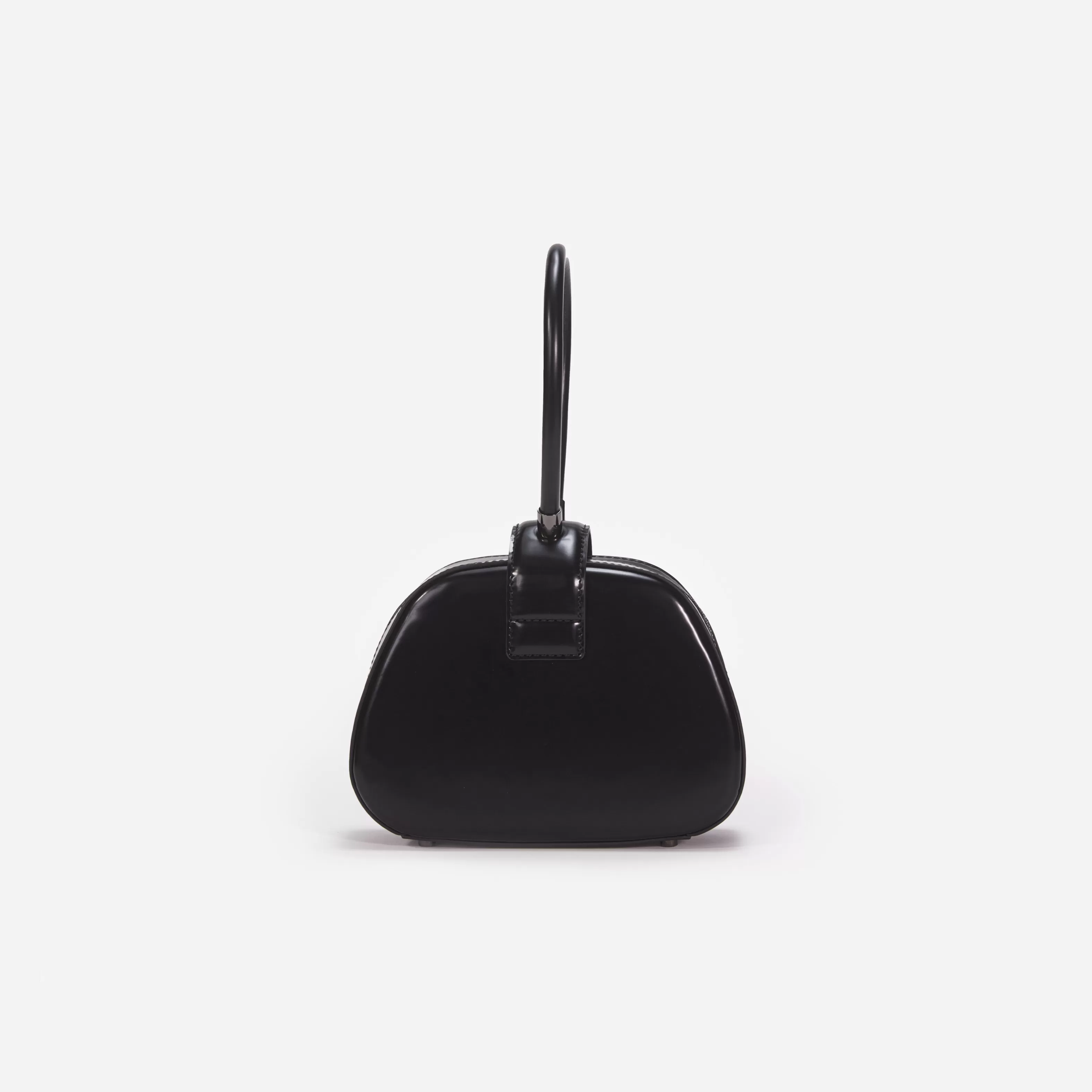 black_leather_top_handle_mini_bag_11169.webp Discount Leather Top Handle Mini Bag Handbags