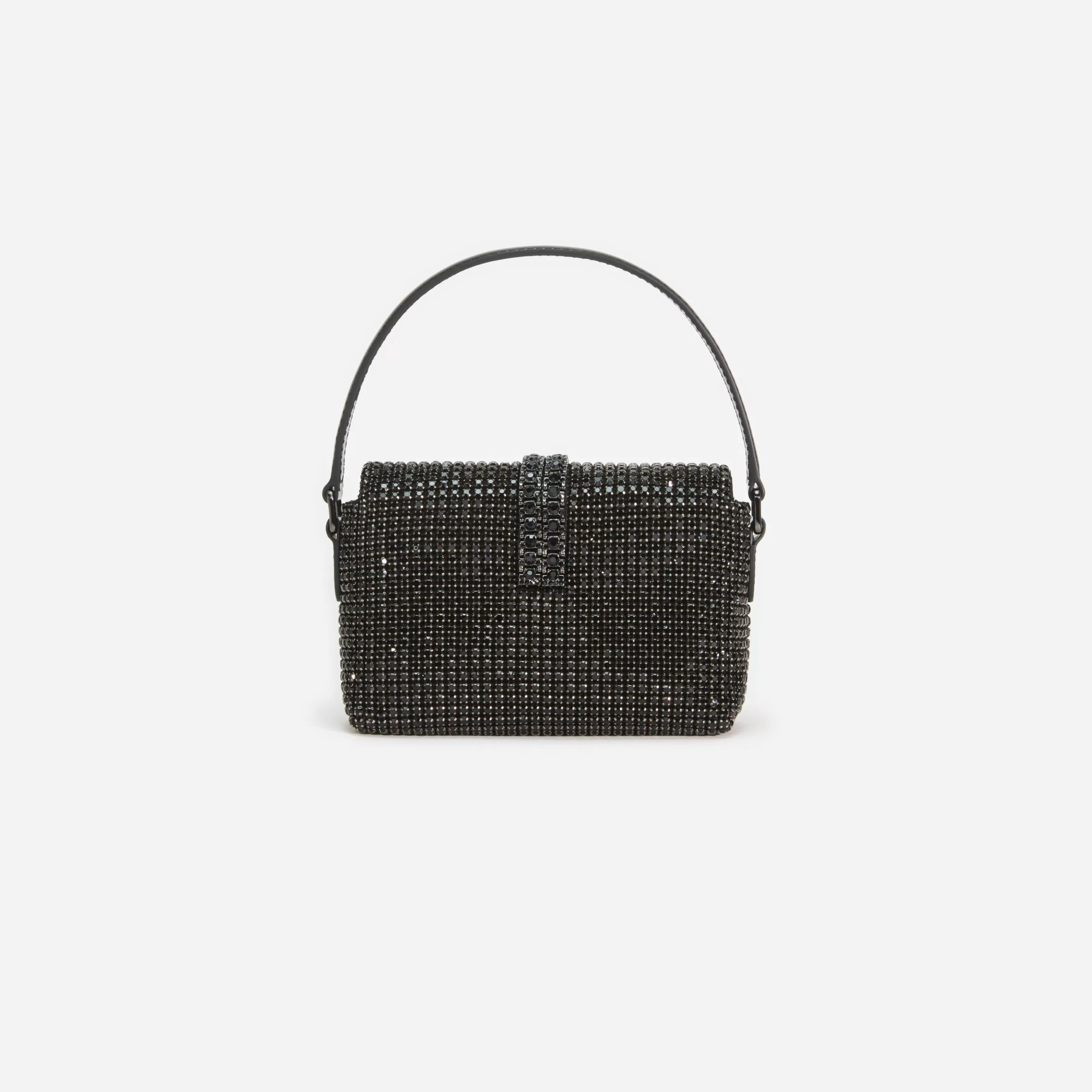black_rhinestone_chainmail_micro_bag_11418.webp Outlet Rhinestone Chainmail Micro Bag Handbags