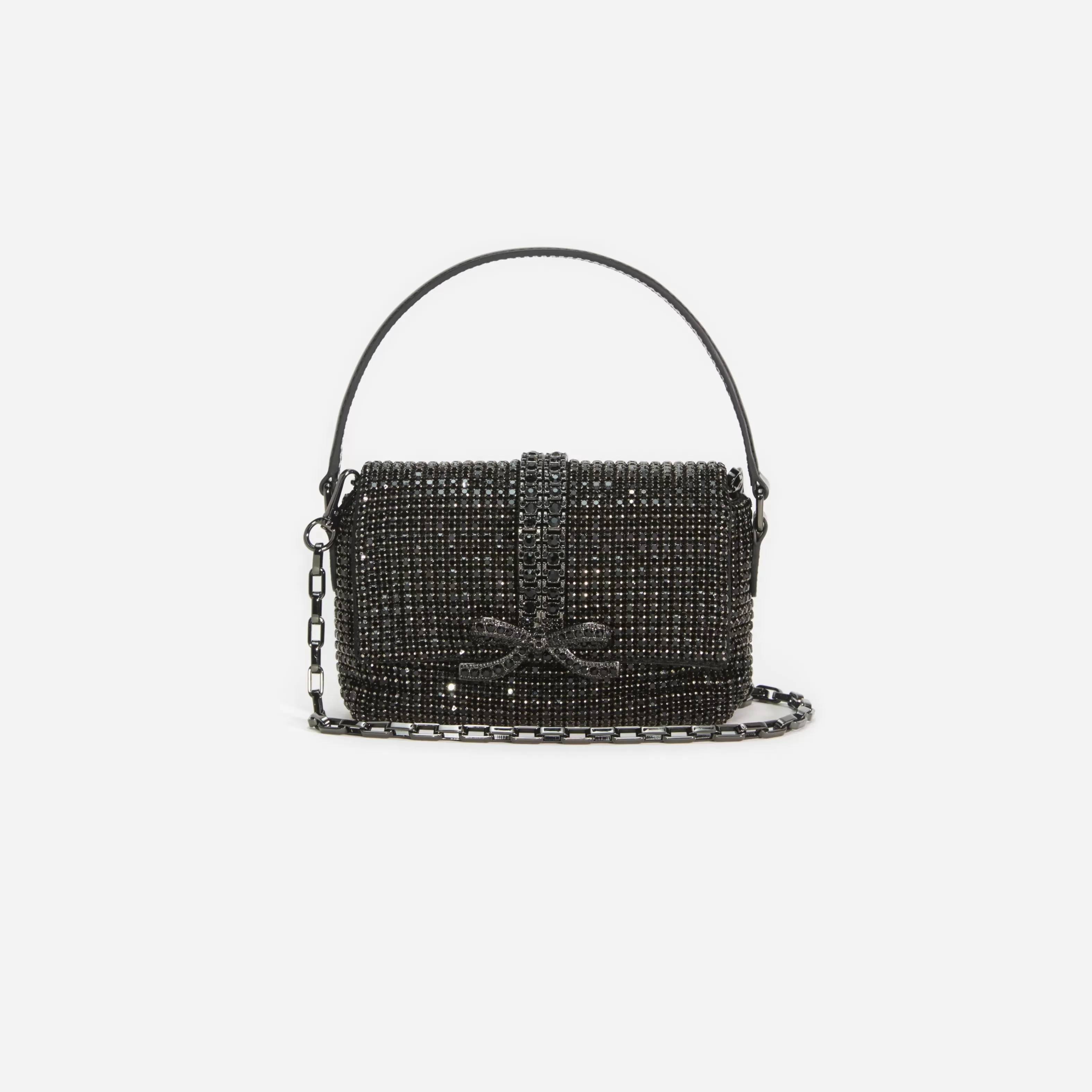 black_rhinestone_chainmail_micro_bag_11420.webp Outlet Rhinestone Chainmail Micro Bag Handbags