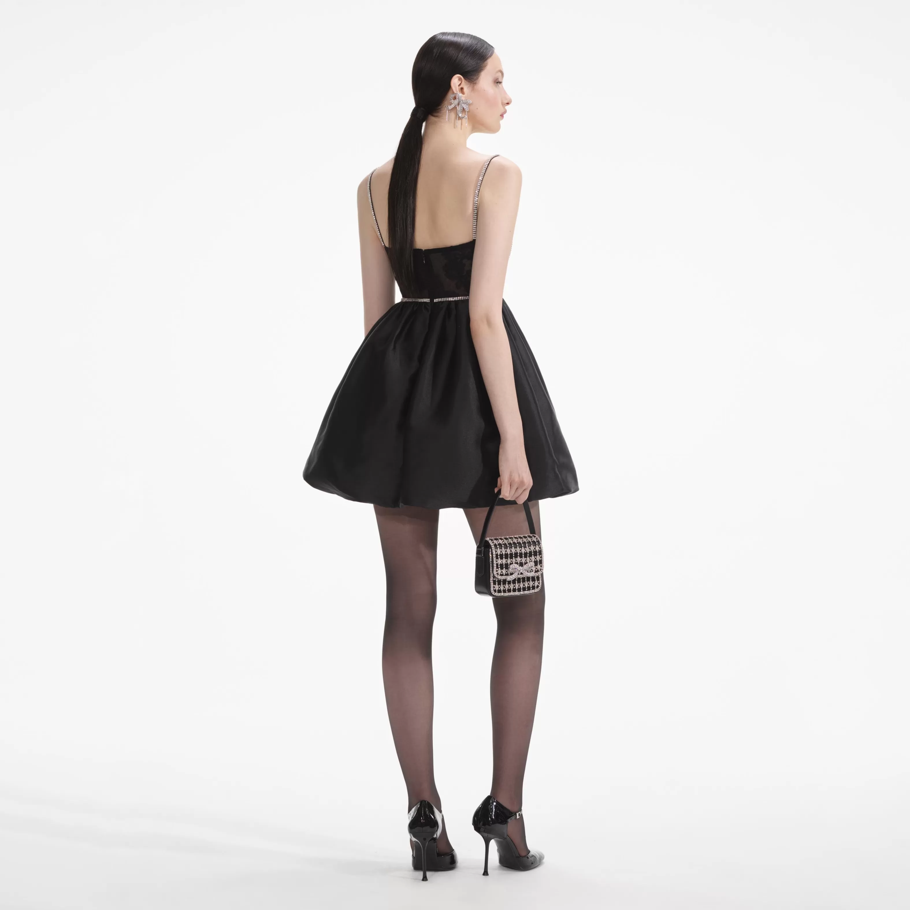 black_taffetta_diamante_mini_dress_7456.webp Hot Taffetta Diamante Mini Dress Dresses