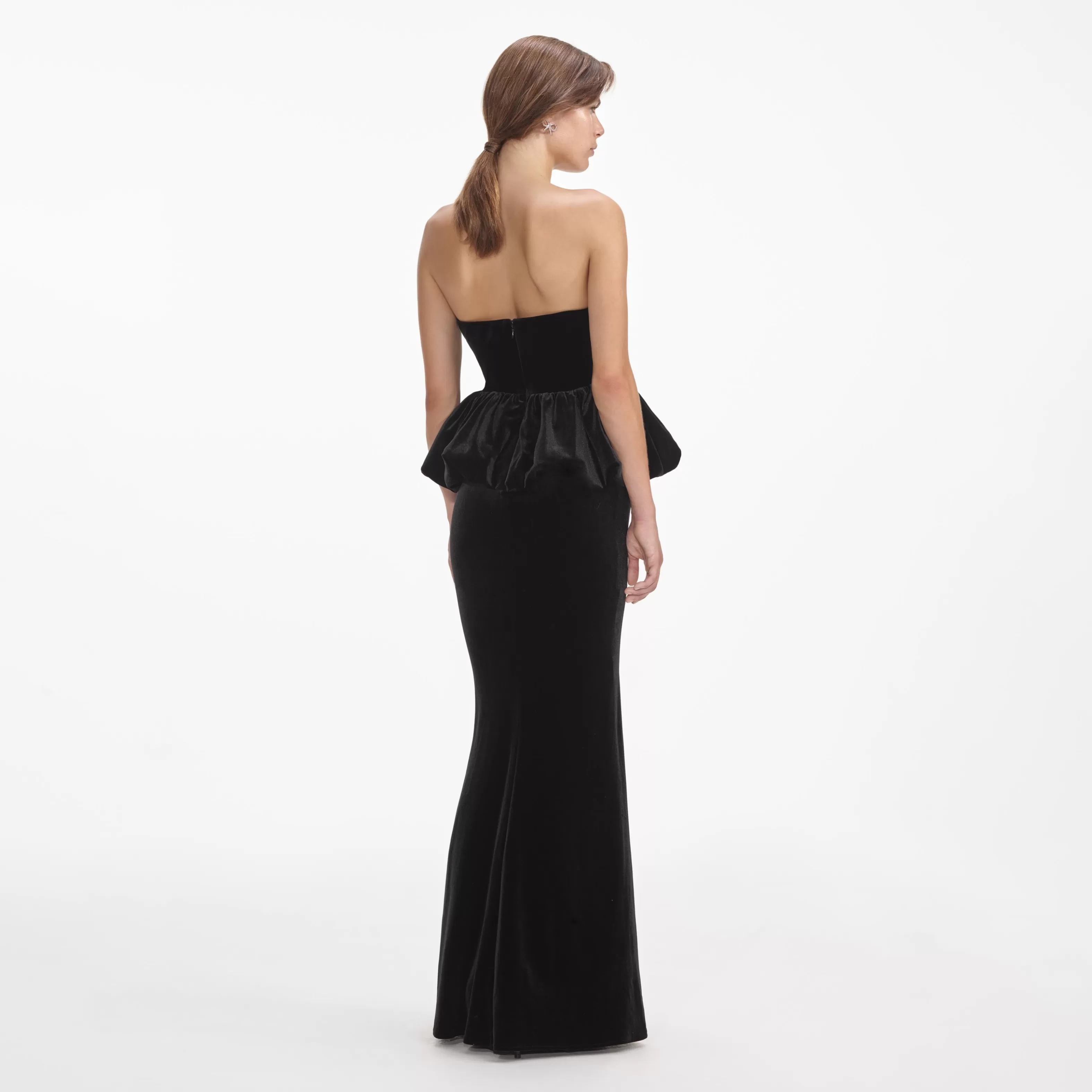 black_velvet_peplum_maxi_dress_7213.webp Hot Velvet Peplum Maxi Dress Dresses