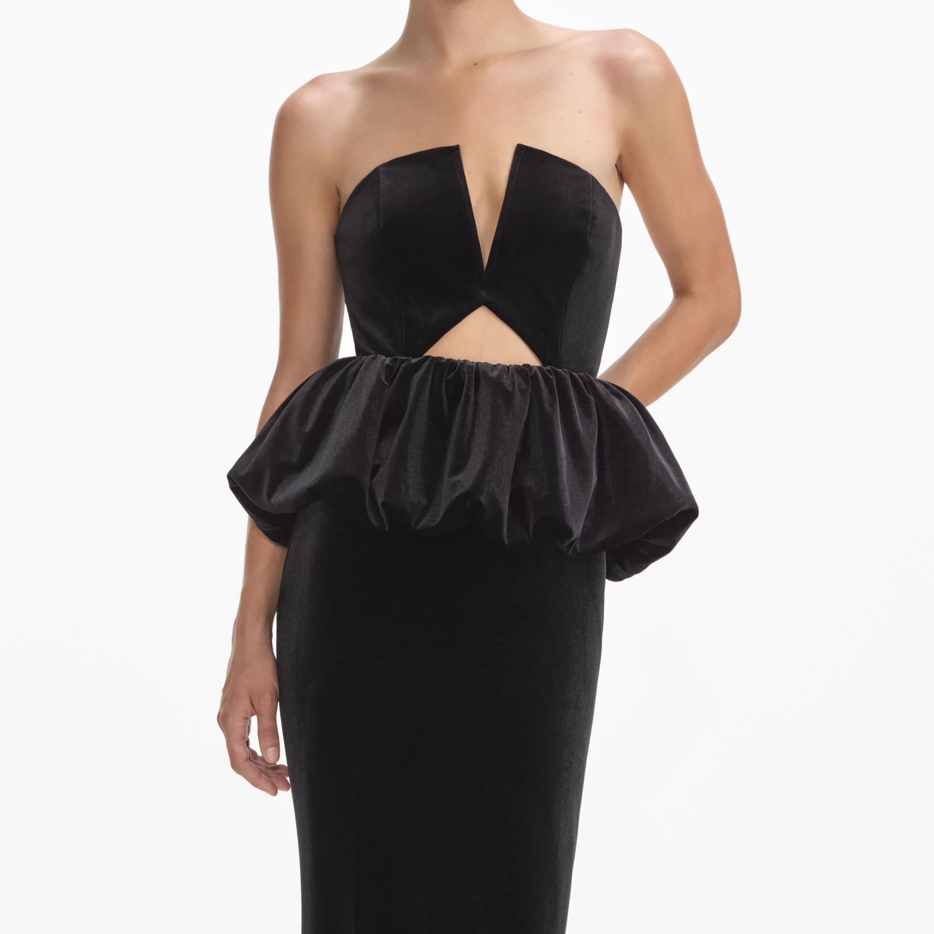 black_velvet_peplum_maxi_dress_7214.webp Hot Velvet Peplum Maxi Dress Dresses