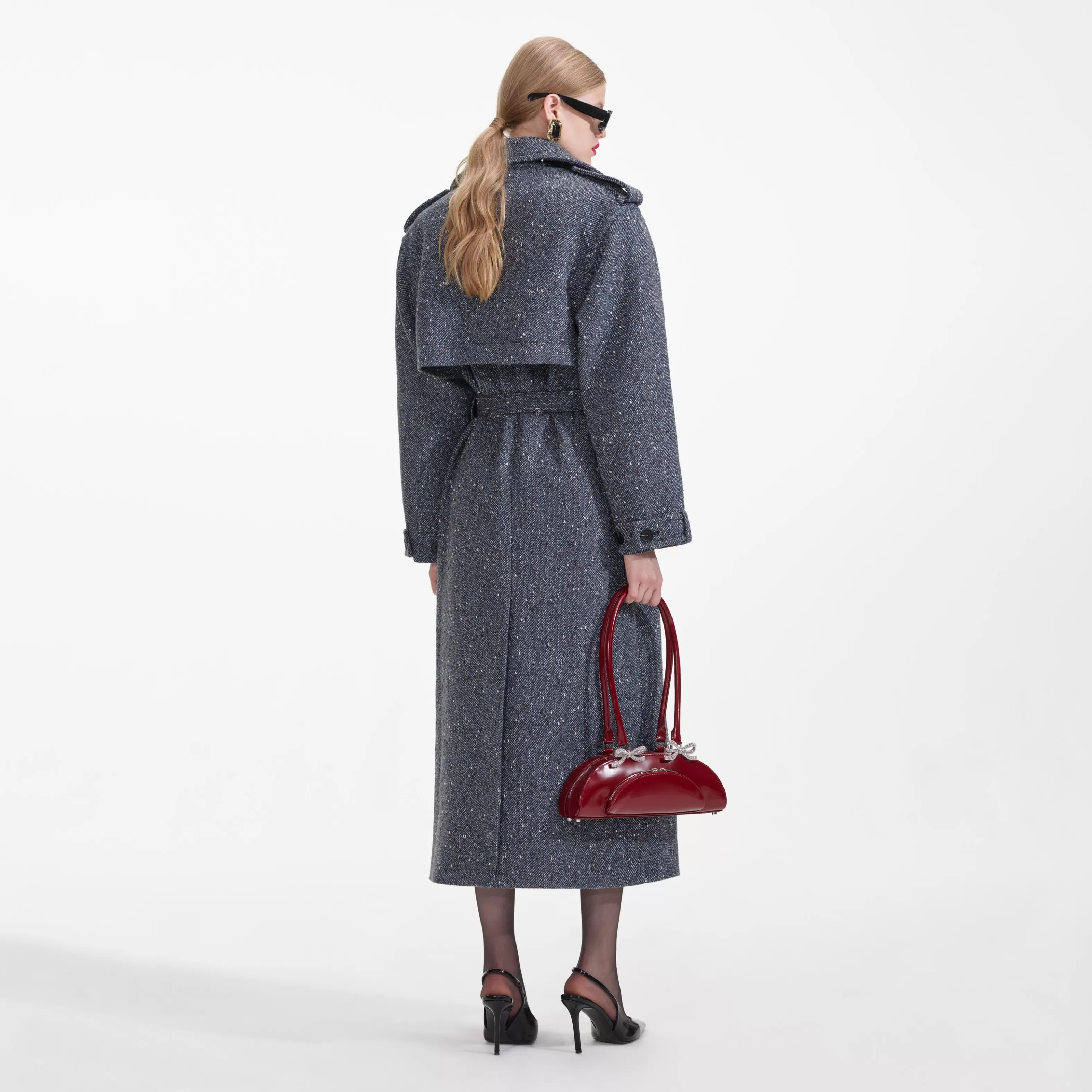blue_boucle_trench_coat_9341.webp Discount Boucle Trench Coat Co-ords | Outerwear