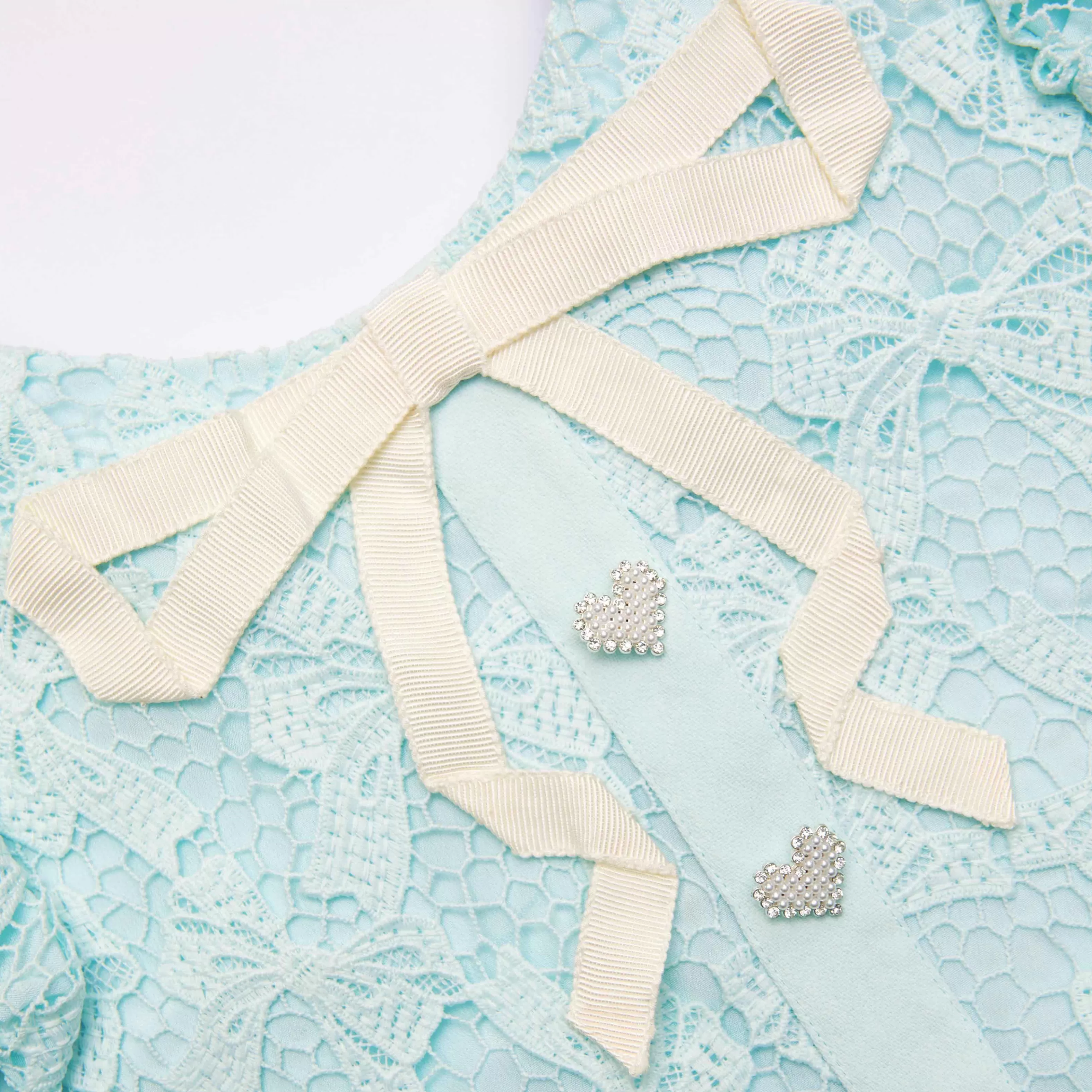 blue_bow_lace_dress_12008.webp Best Bow Lace Dress Kids Kids