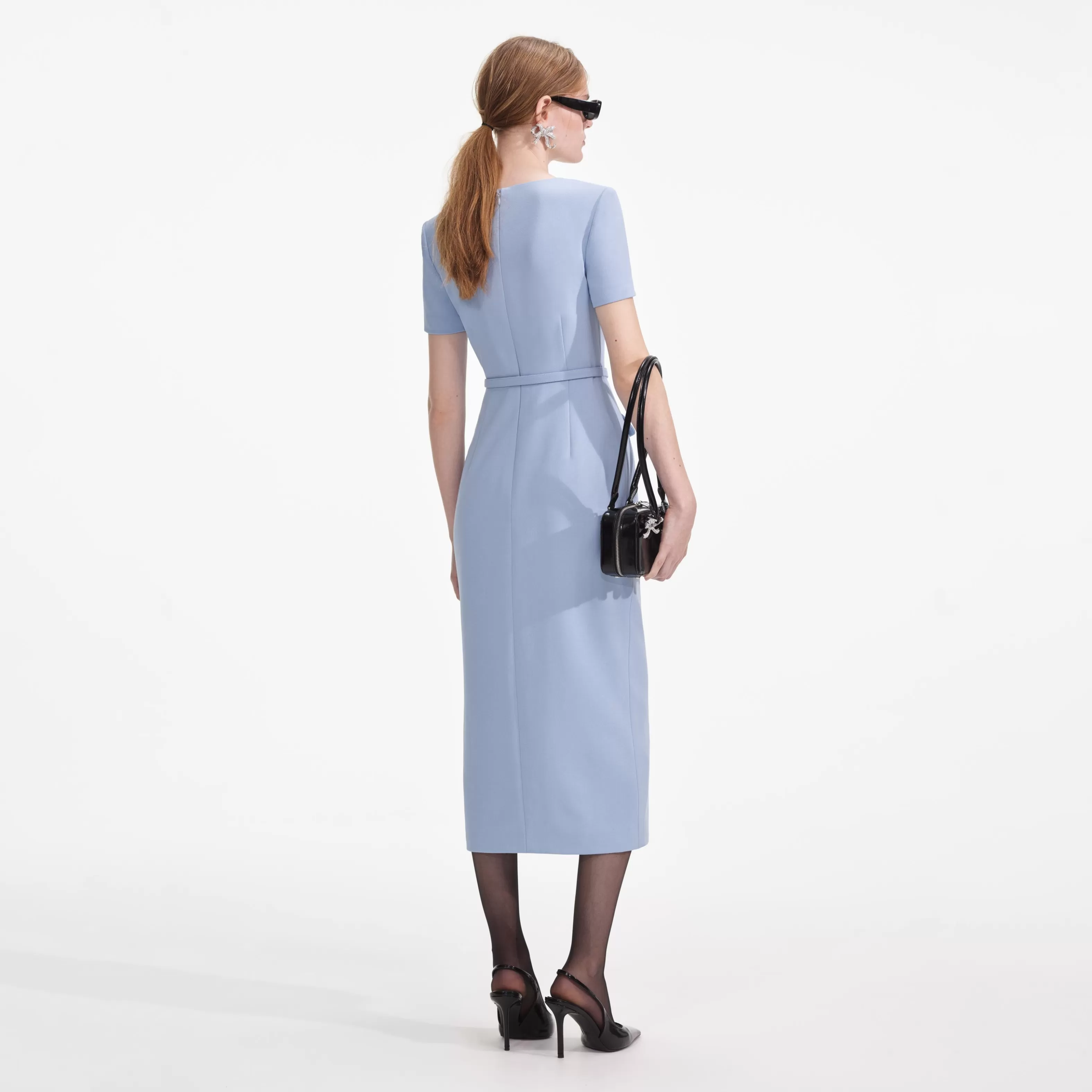 blue_crepe_button_midi_dress_6354.webp Sale Crepe Button Midi Dress Dresses | Exclusives