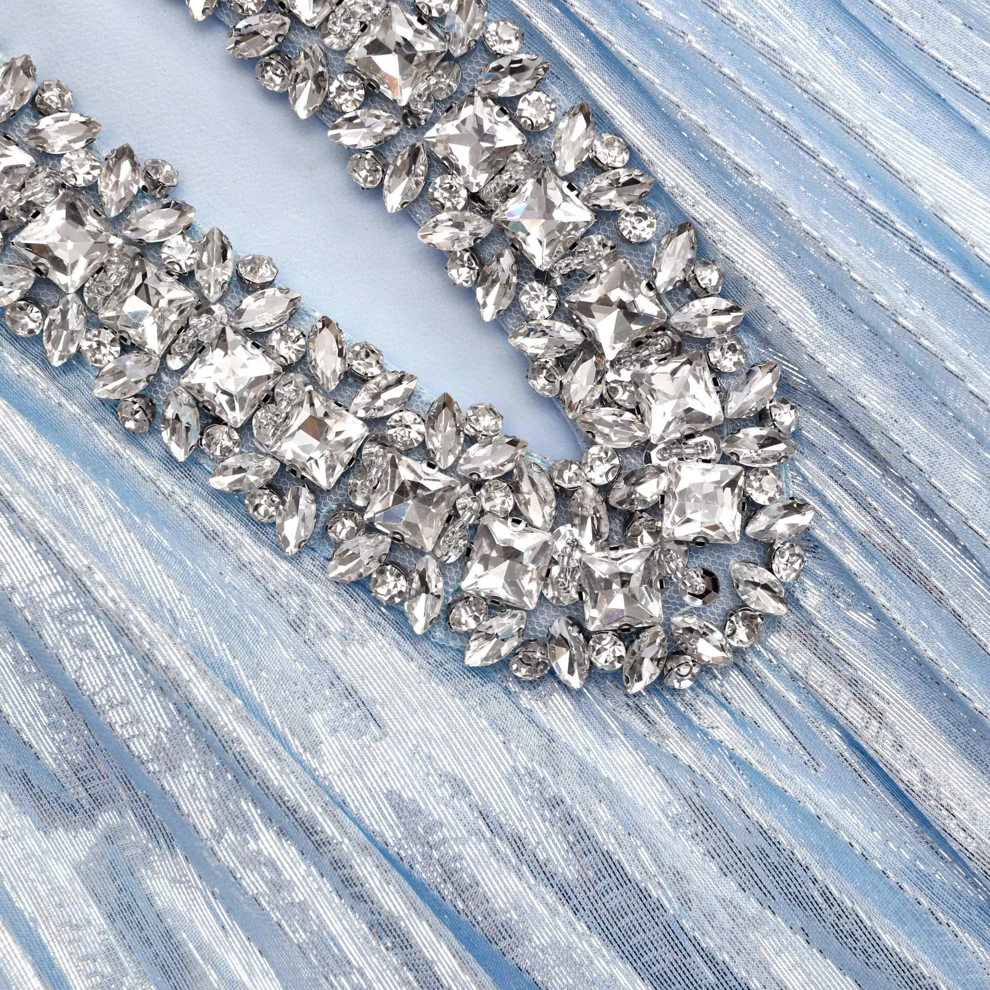 blue_metallic_chiffon_feather_midi_dress_7062.webp Online Metallic Chiffon Feather Midi Dress Dresses | Exclusives