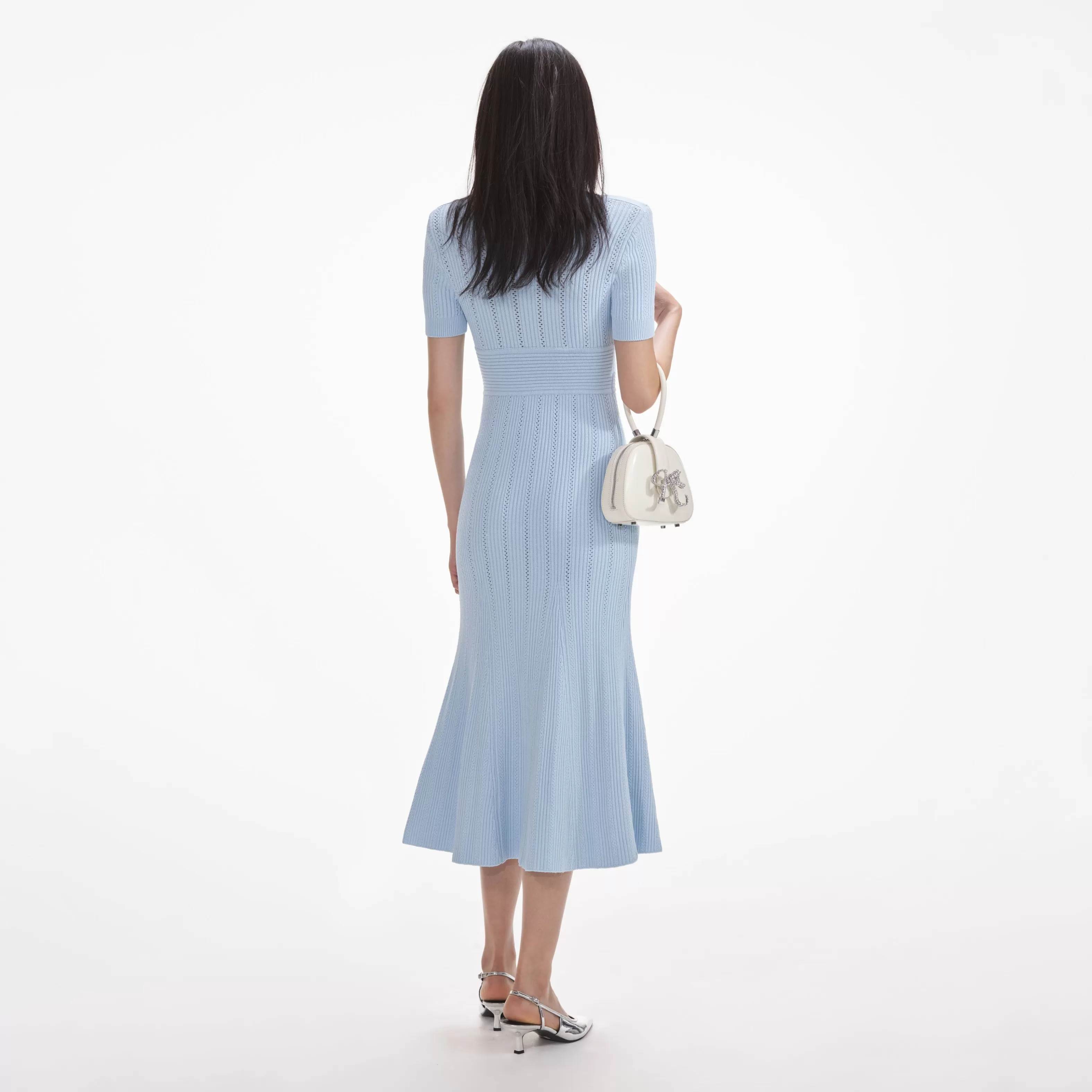blue_pointelle_knit_midi_dress_7753.webp Discount Pointelle Knit Midi Dress Dresses | Knitwear