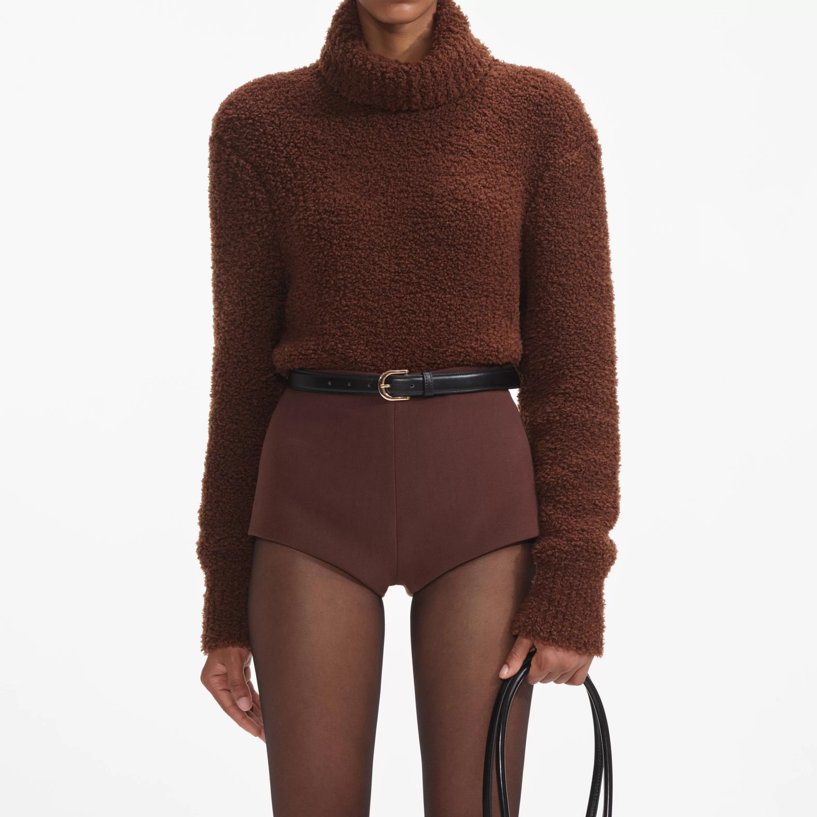 brown_fluffy_knit_jumper_8755.webp Hot Fluffy Knit Jumper Knitwear | Co-ords