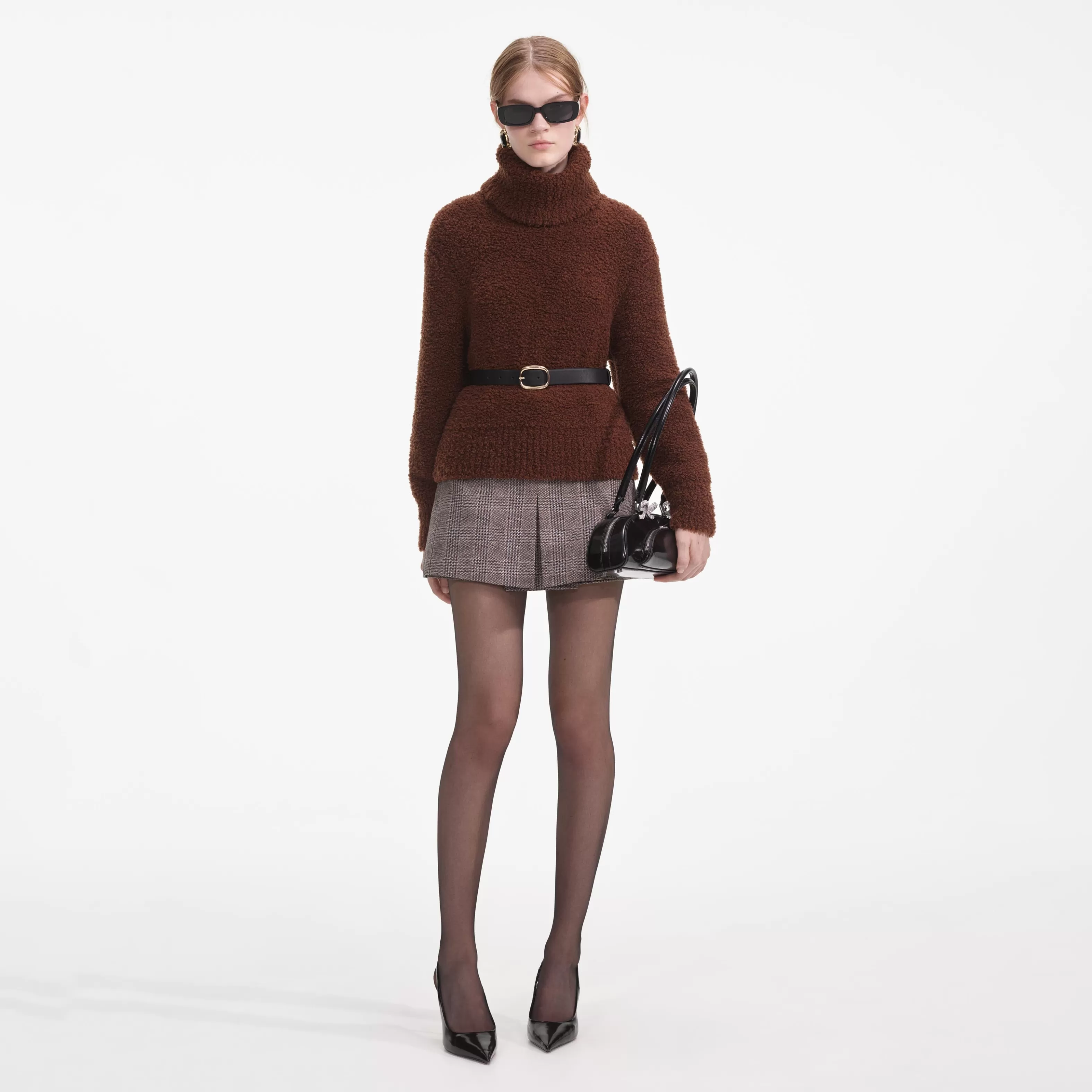 brown_fluffy_knit_jumper_8756.webp Hot Fluffy Knit Jumper Knitwear | Co-ords