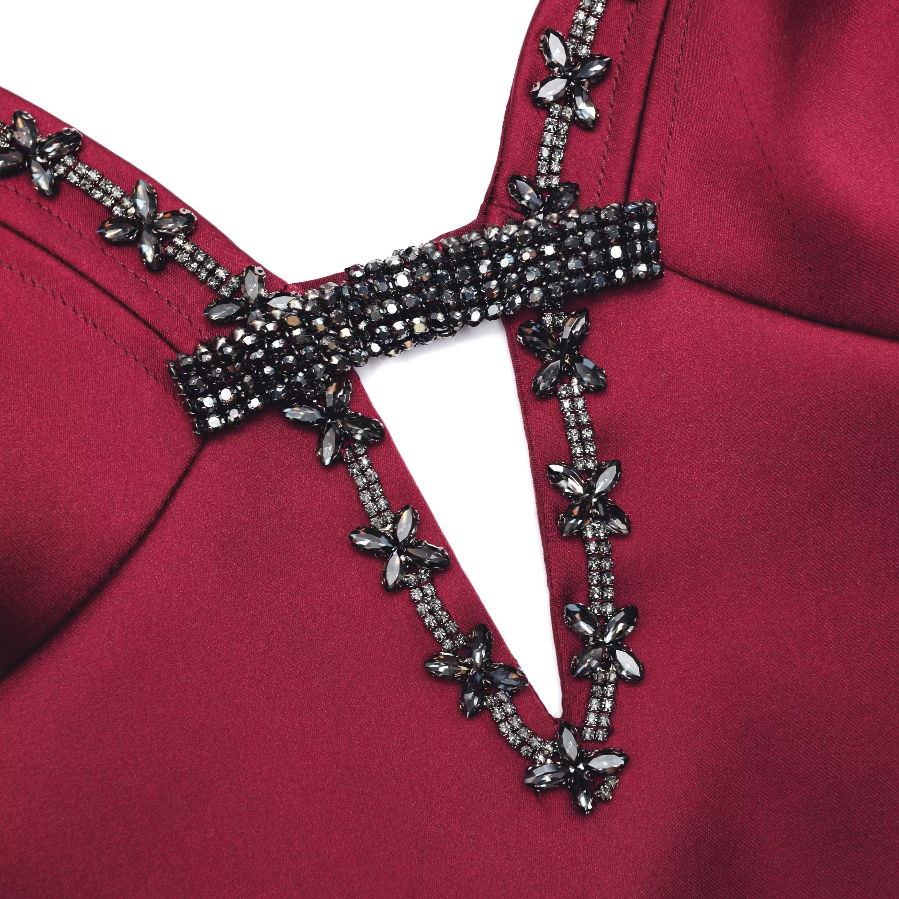burgundy_satin_strappy_mini_dress_6128.webp Online Satin Strappy Mini Dress Dresses