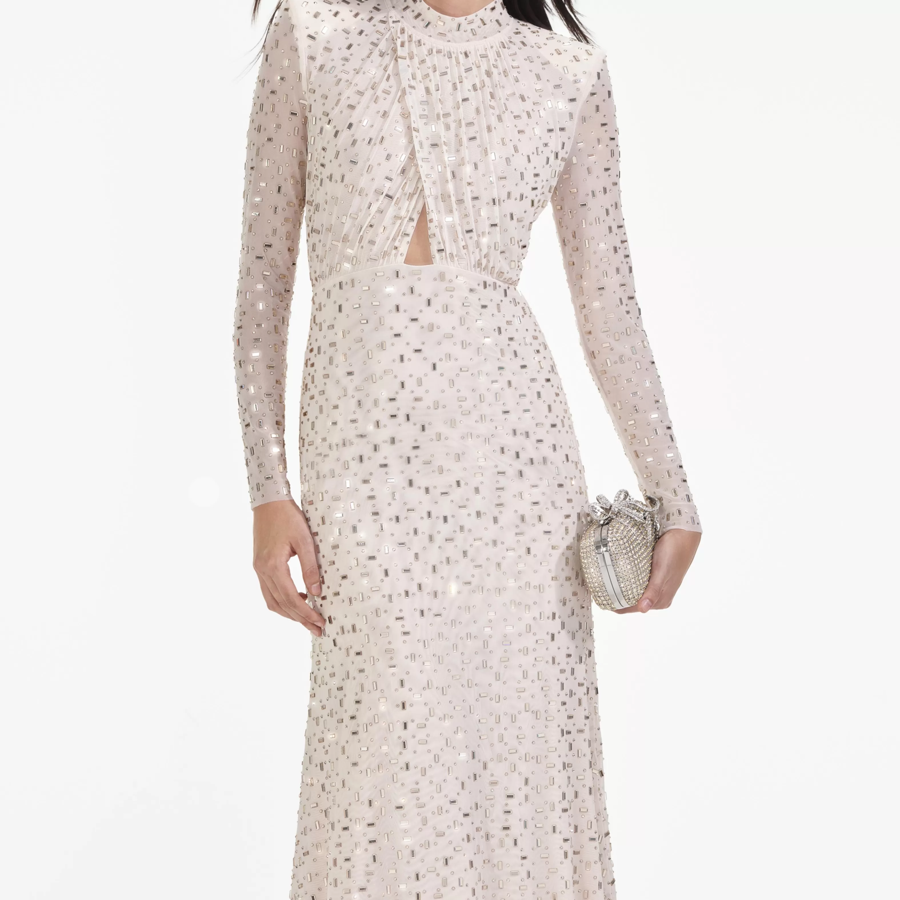 champagne_rhinestone_mesh_midi_dress_8082.webp Fashion Rhinestone Mesh Midi Dress Dresses | Exclusives