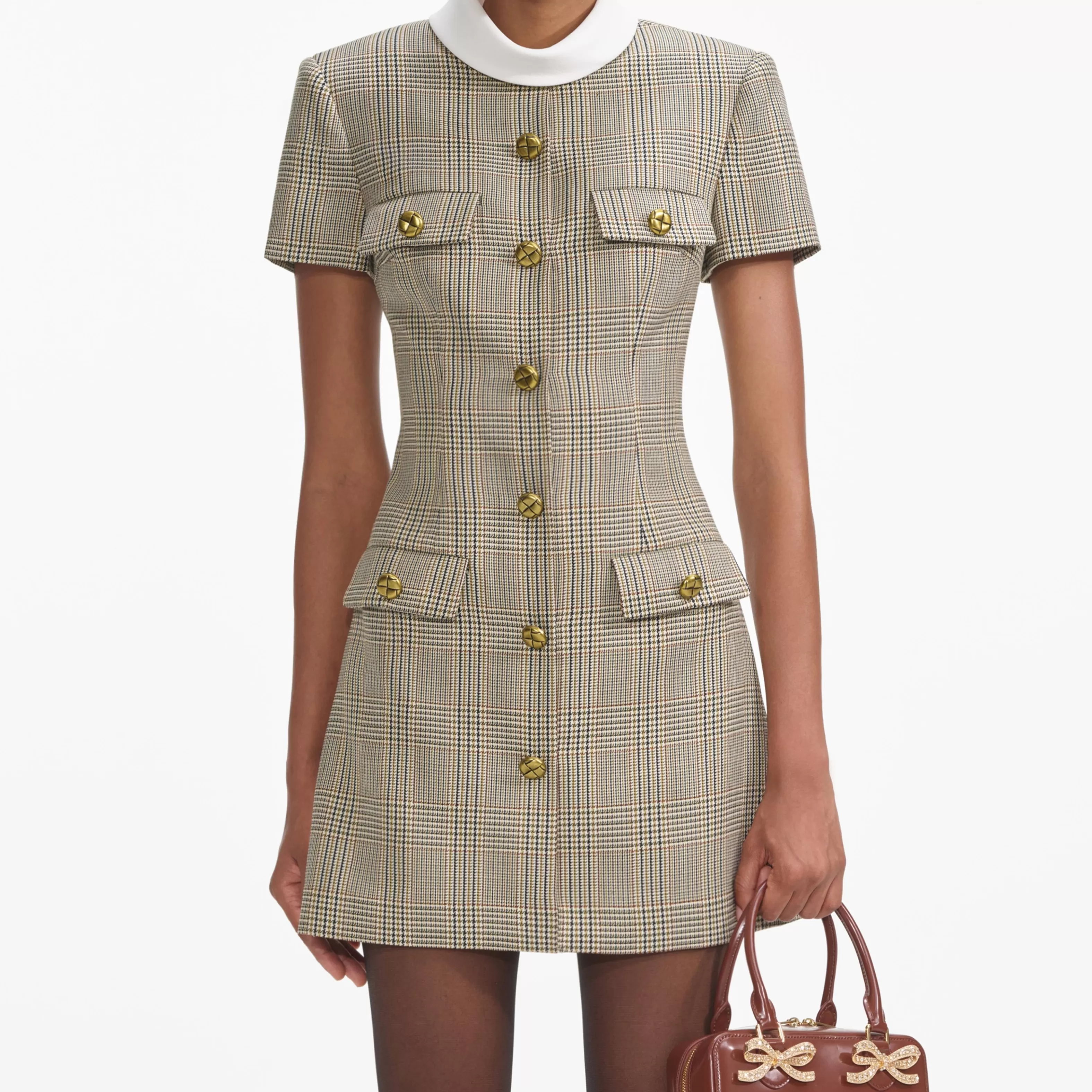 check_wool_mini_dress_6693.webp Sale Wool Mini Dress Dresses