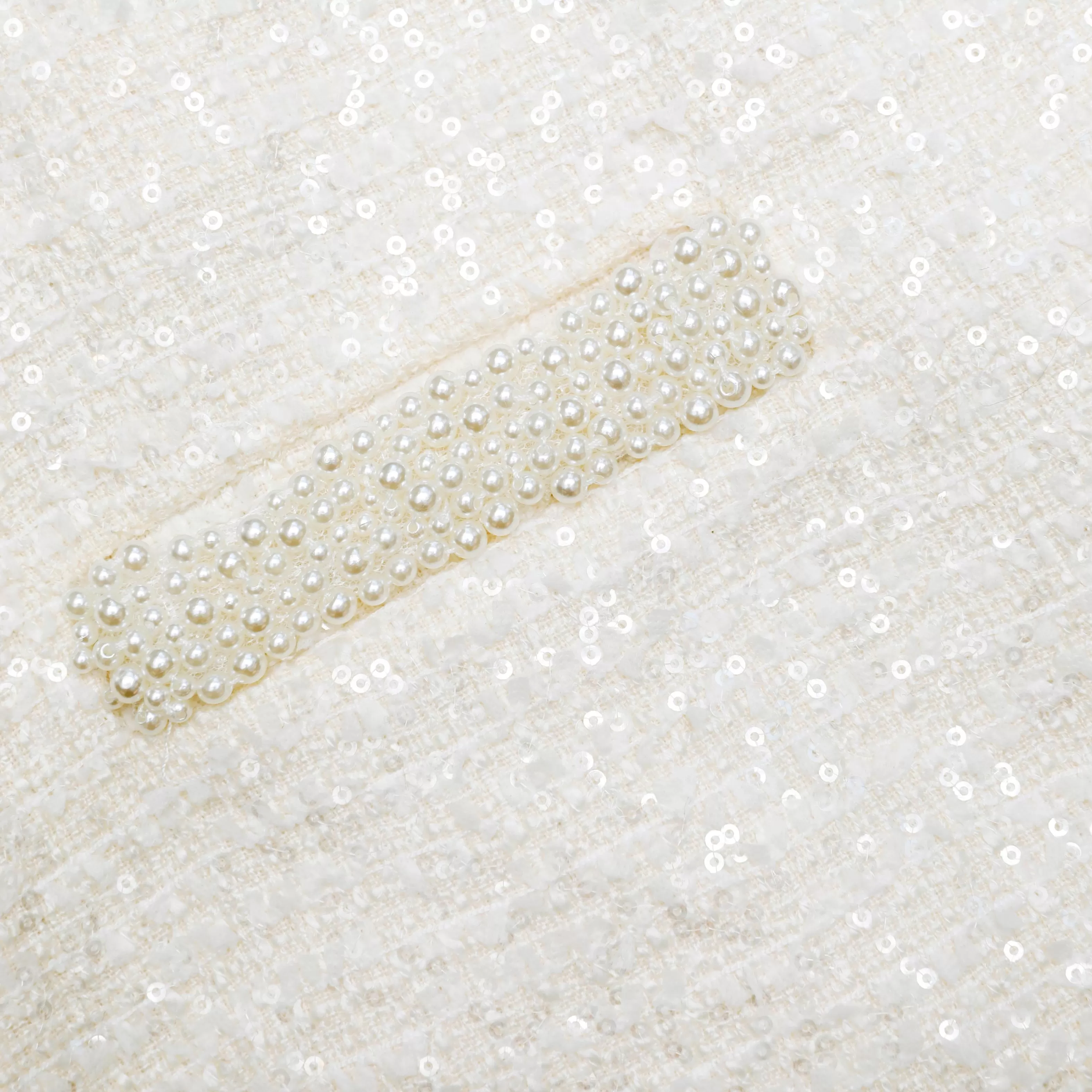 cream_boucle_pearl_trim_mini_skirt_9225.webp New Boucle Pearl Trim Mini Skirt Co-ords | Bottoms