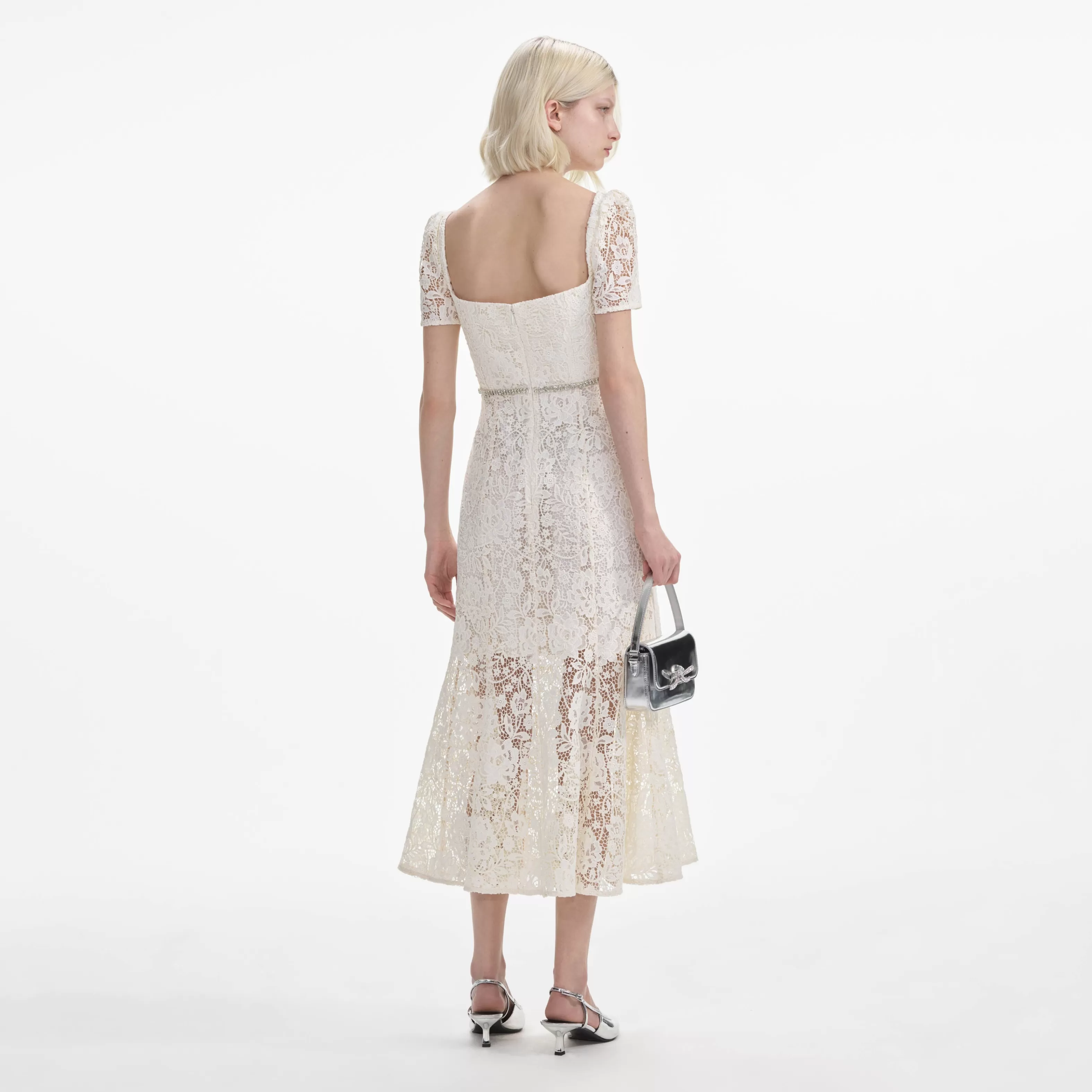 cream_lace_diamante_bow_midi_dress_8550.webp Fashion Lace Diamante Bow Midi Dress Dresses | Exclusives