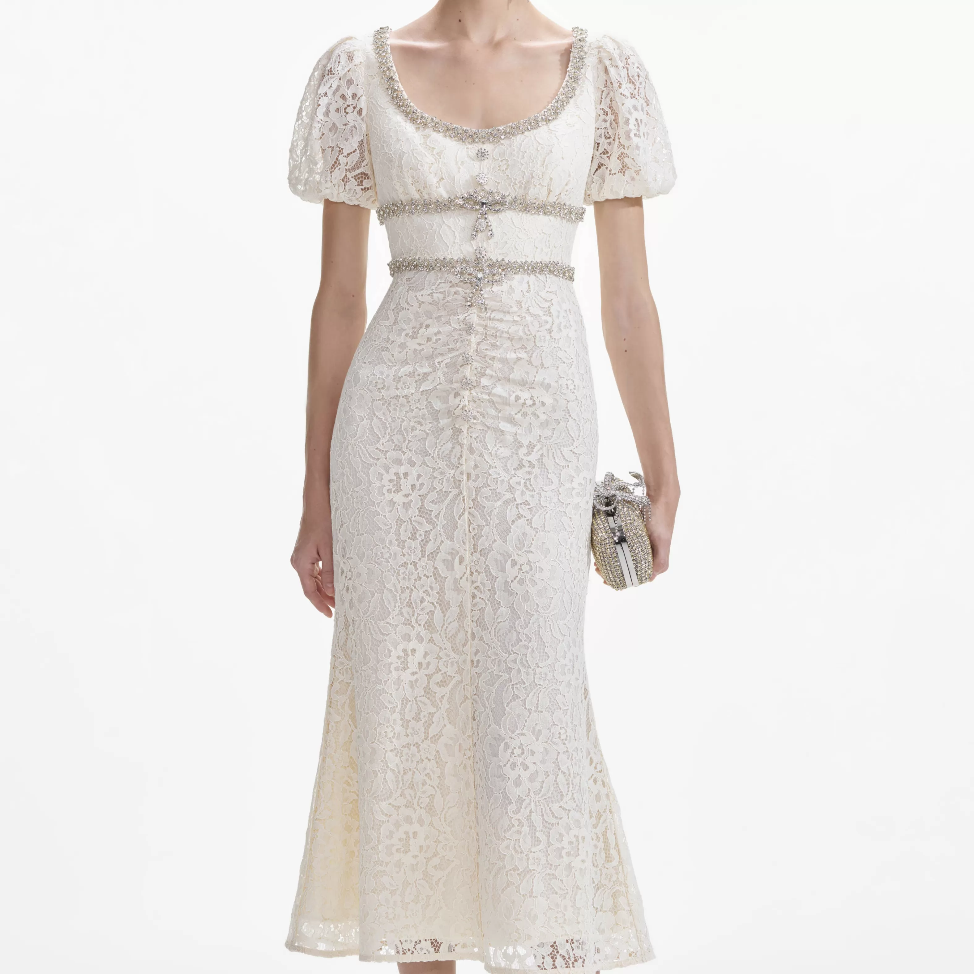 cream_lace_diamante_trim_midi_dress_7811.webp Sale Lace Diamante Trim Midi Dress Dresses