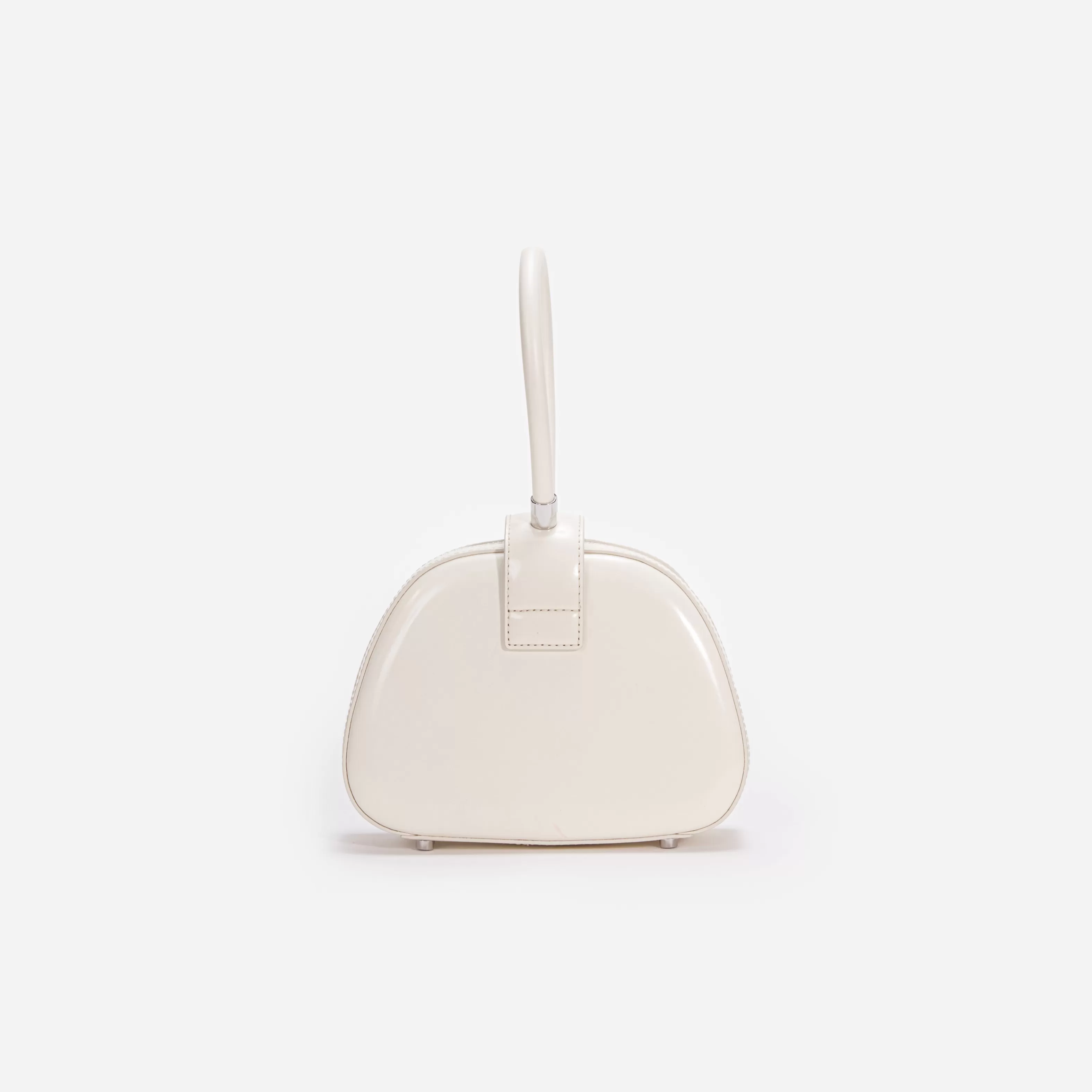 cream_leather_top_handle_mini_bag_11175.webp Shop Leather Top Handle Mini Bag Handbags