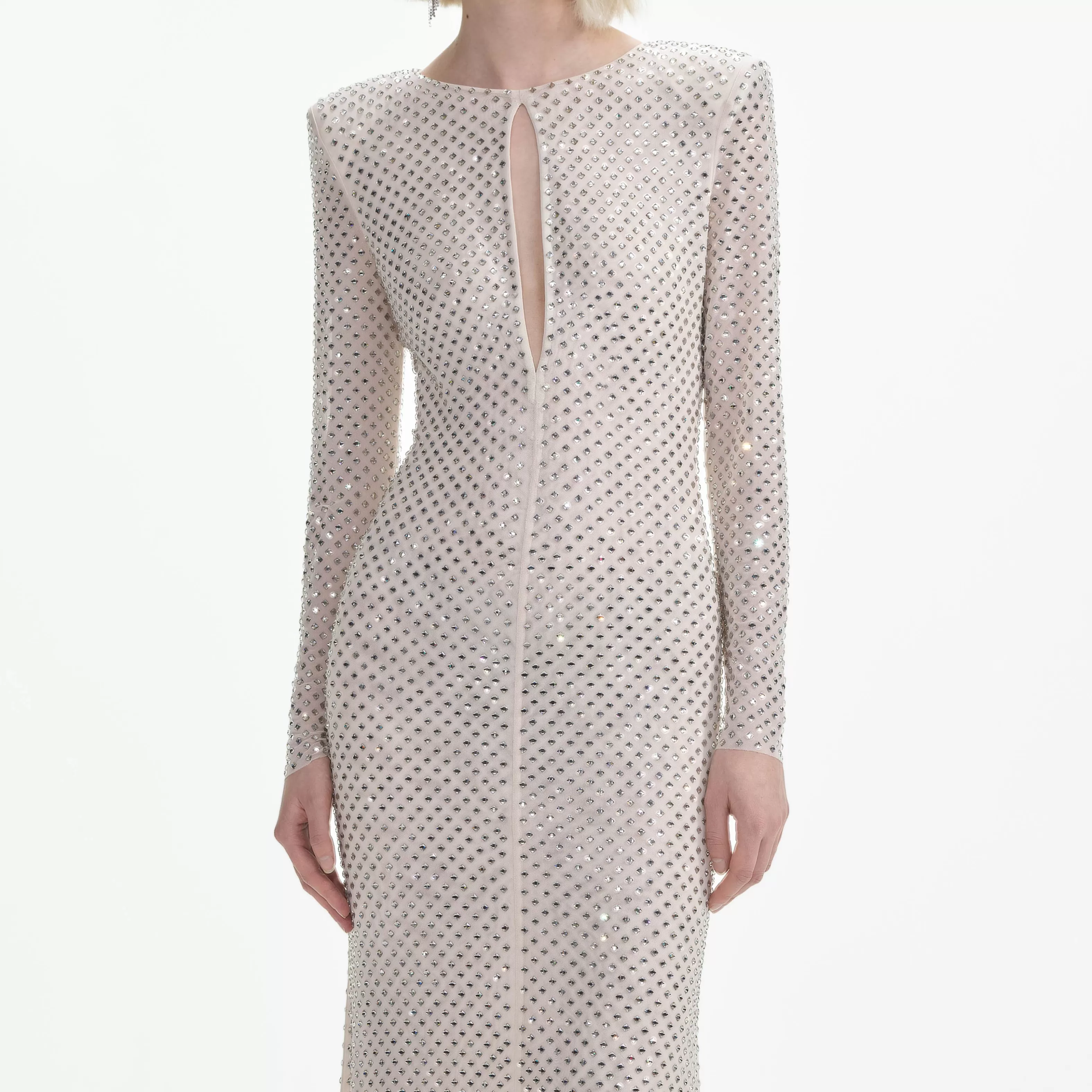 cream_rhinestone_keyhole_maxi_dress_7205.webp Discount Rhinestone Keyhole Maxi Dress Dresses