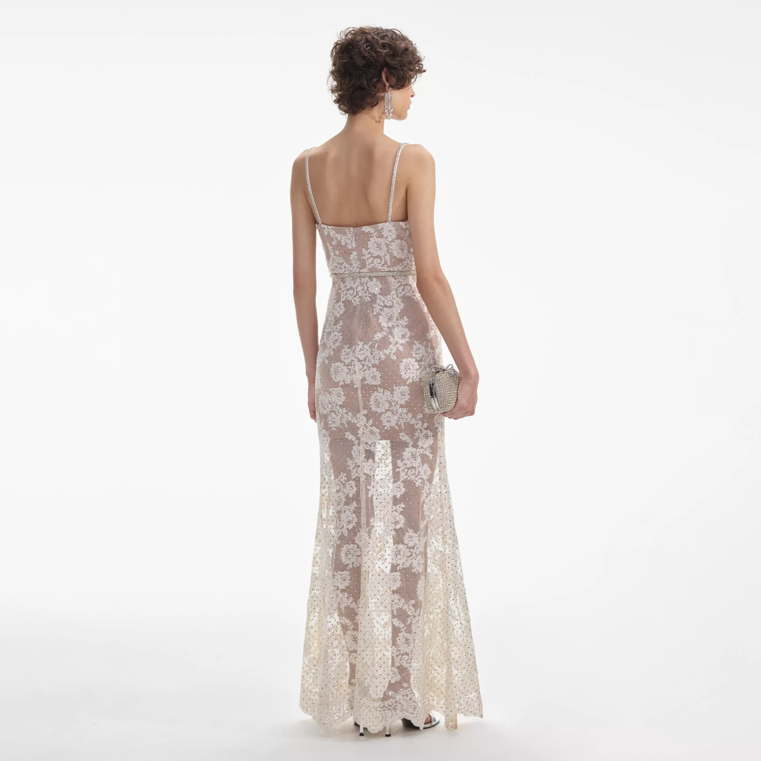 cream_rhinestone_lace_maxi_dress_7186.webp Fashion Rhinestone Lace Maxi Dress Dresses