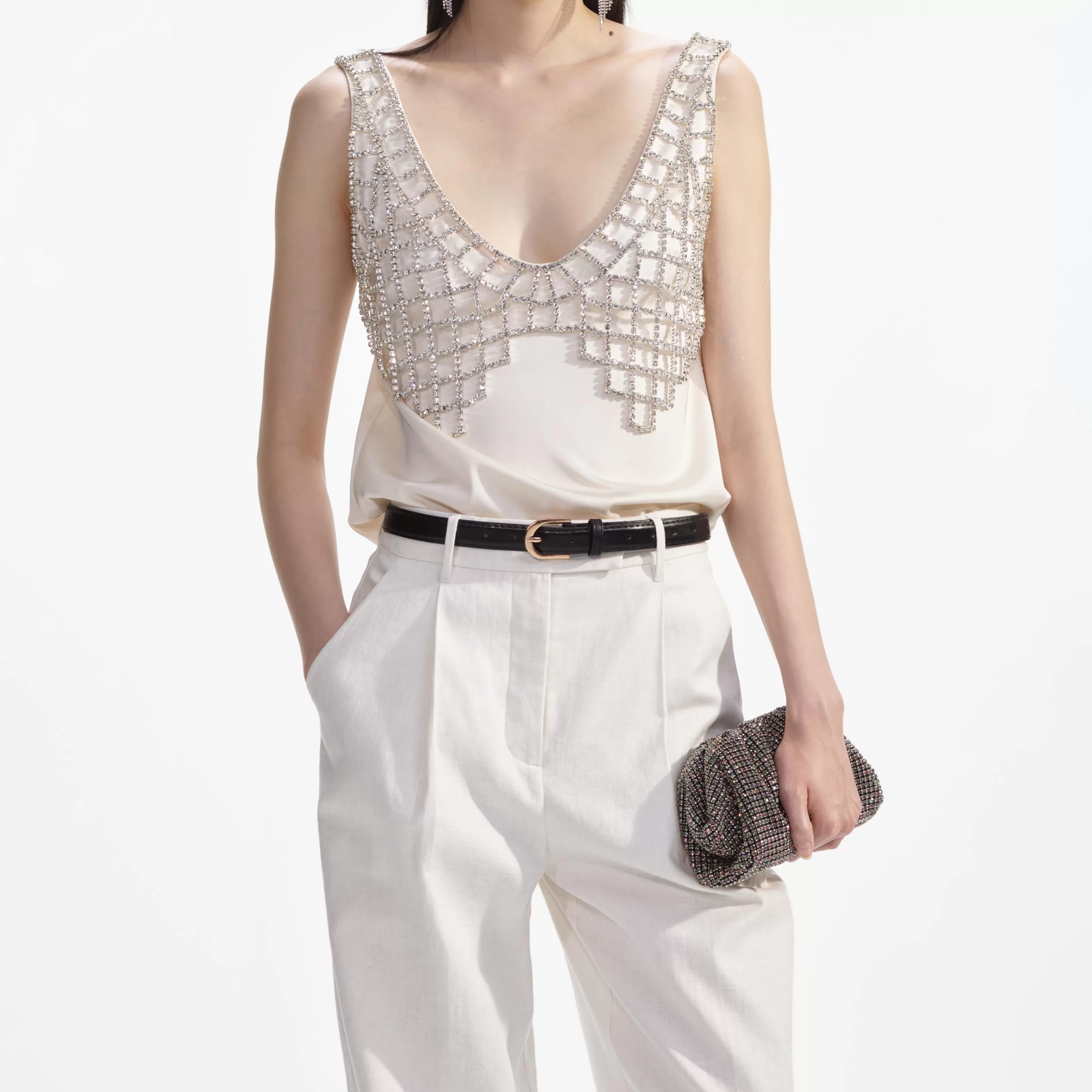 cream_satin_diamante_bralette_top_10237.webp Discount Satin Diamante Bralette Top Tops