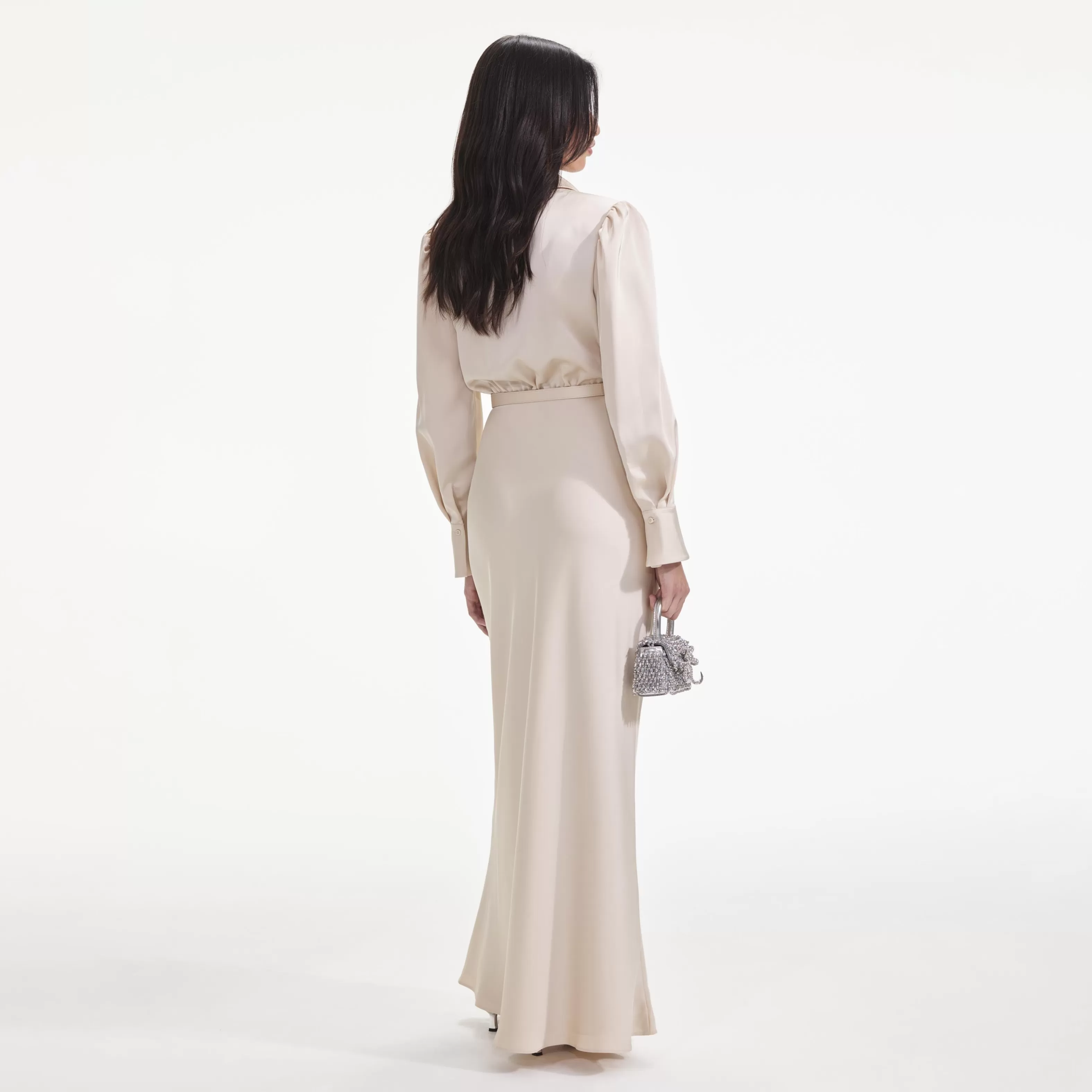 cream_satin_embellished_bib_maxi_dress_7999.webp Shop Satin Embellished Bib Maxi Dress Dresses