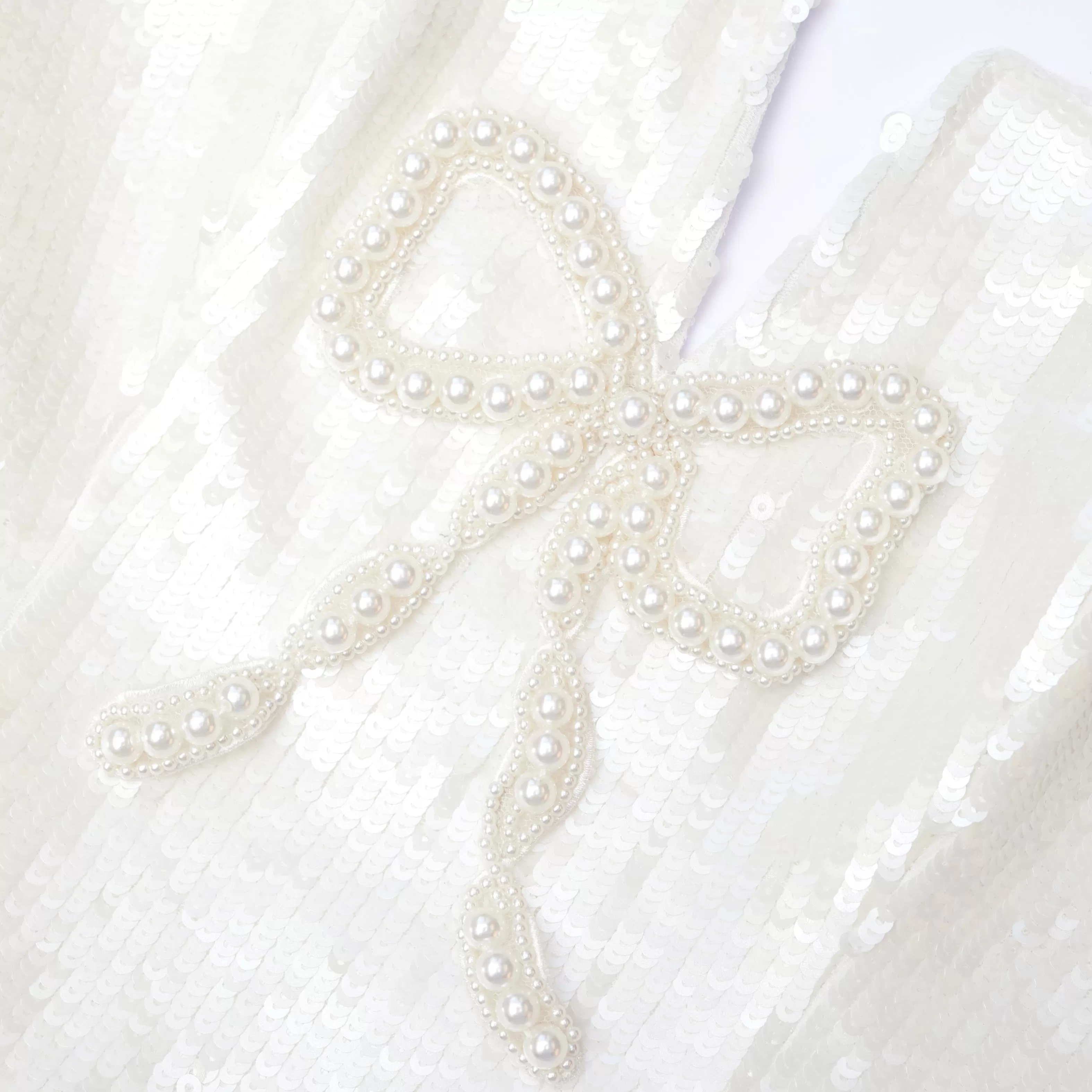 cream_sequin_bow_mini_dress_7265.webp Cheap Sequin Bow Mini Dress Dresses
