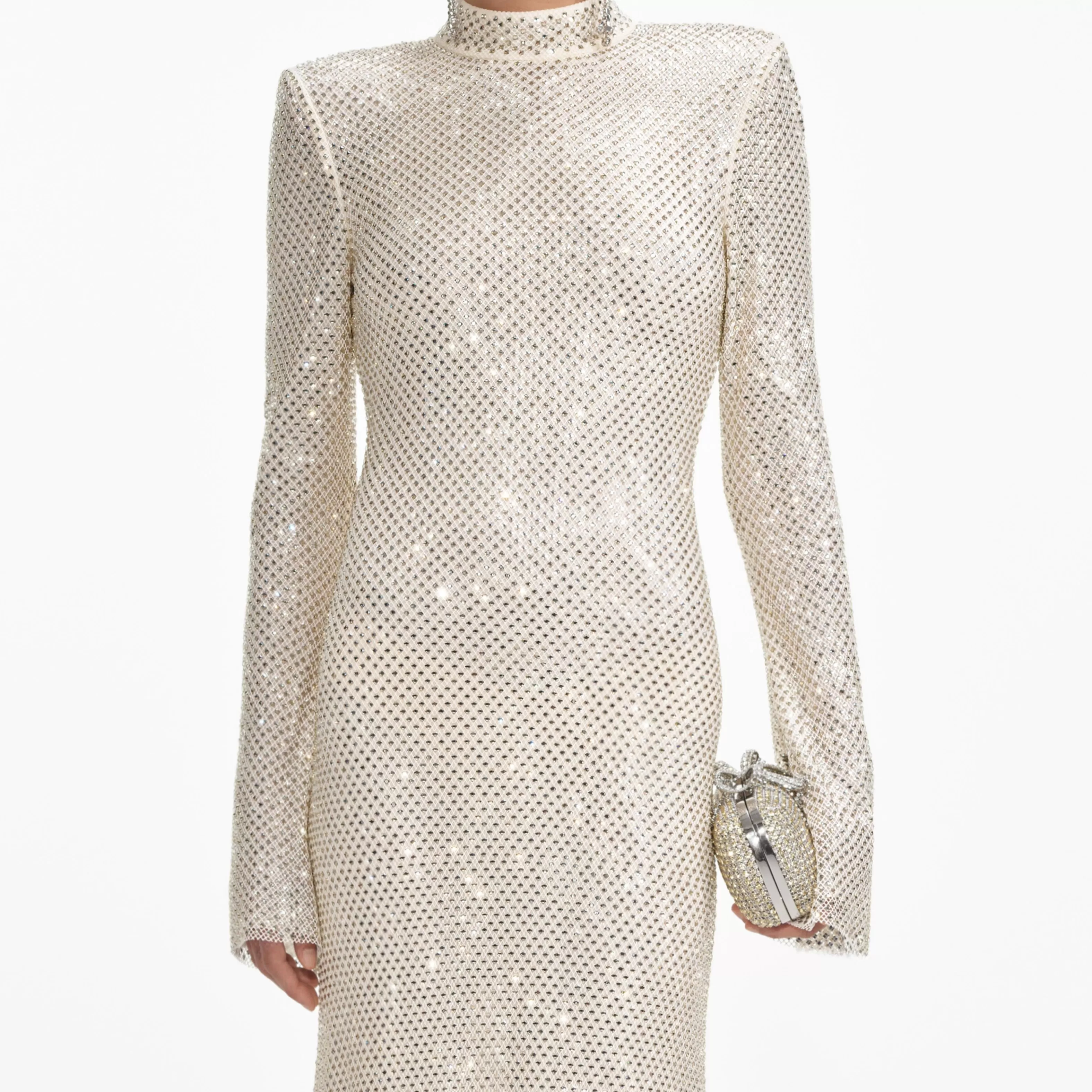 cream_square_rhinestone_fishnet_midi_dress_7022.webp Flash Sale Square Rhinestone Fishnet Midi Dress Dresses