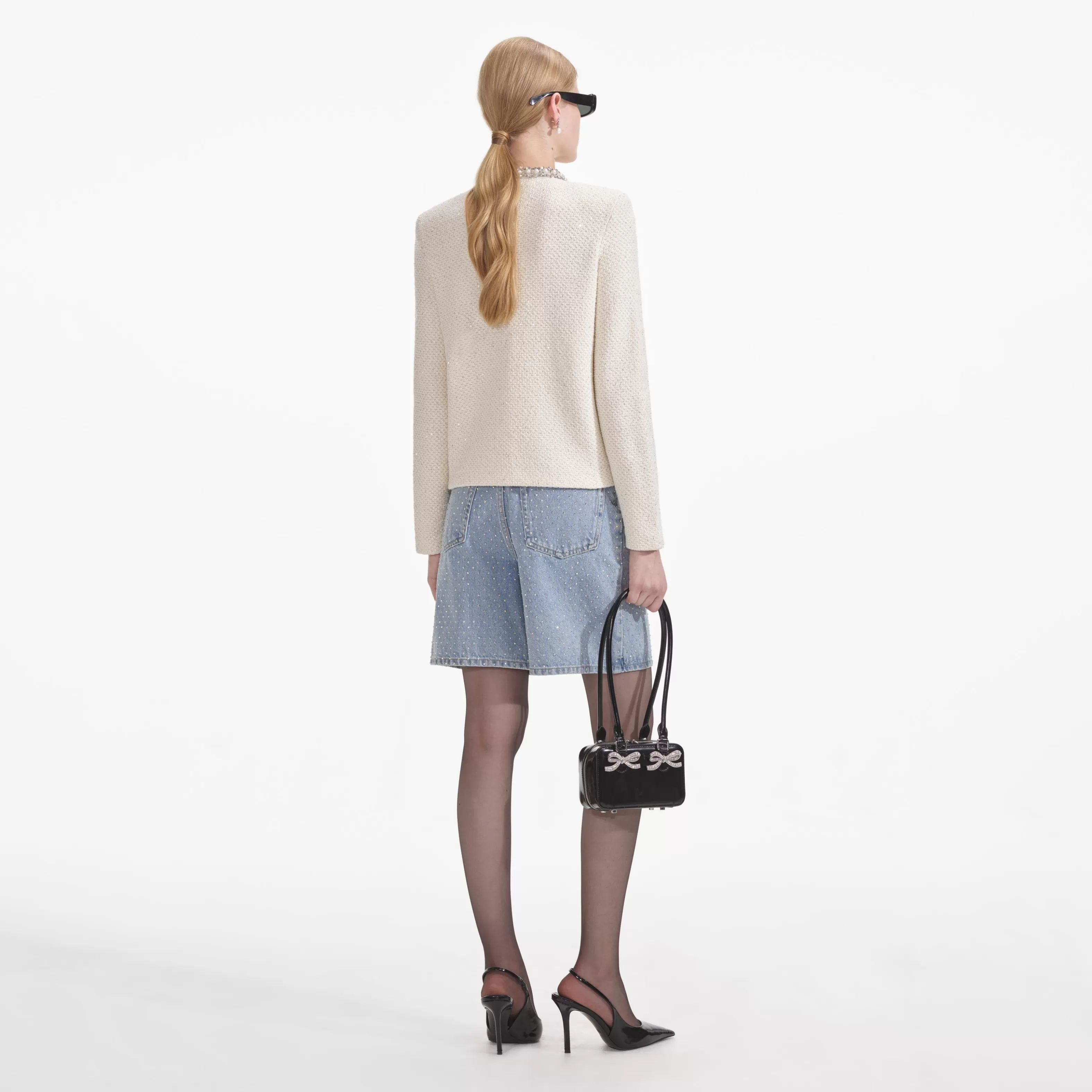 cream_textured_knit_embellished_cardigan_8864.webp Discount Textured Knit Embellished Cardigan Knitwear | Tops