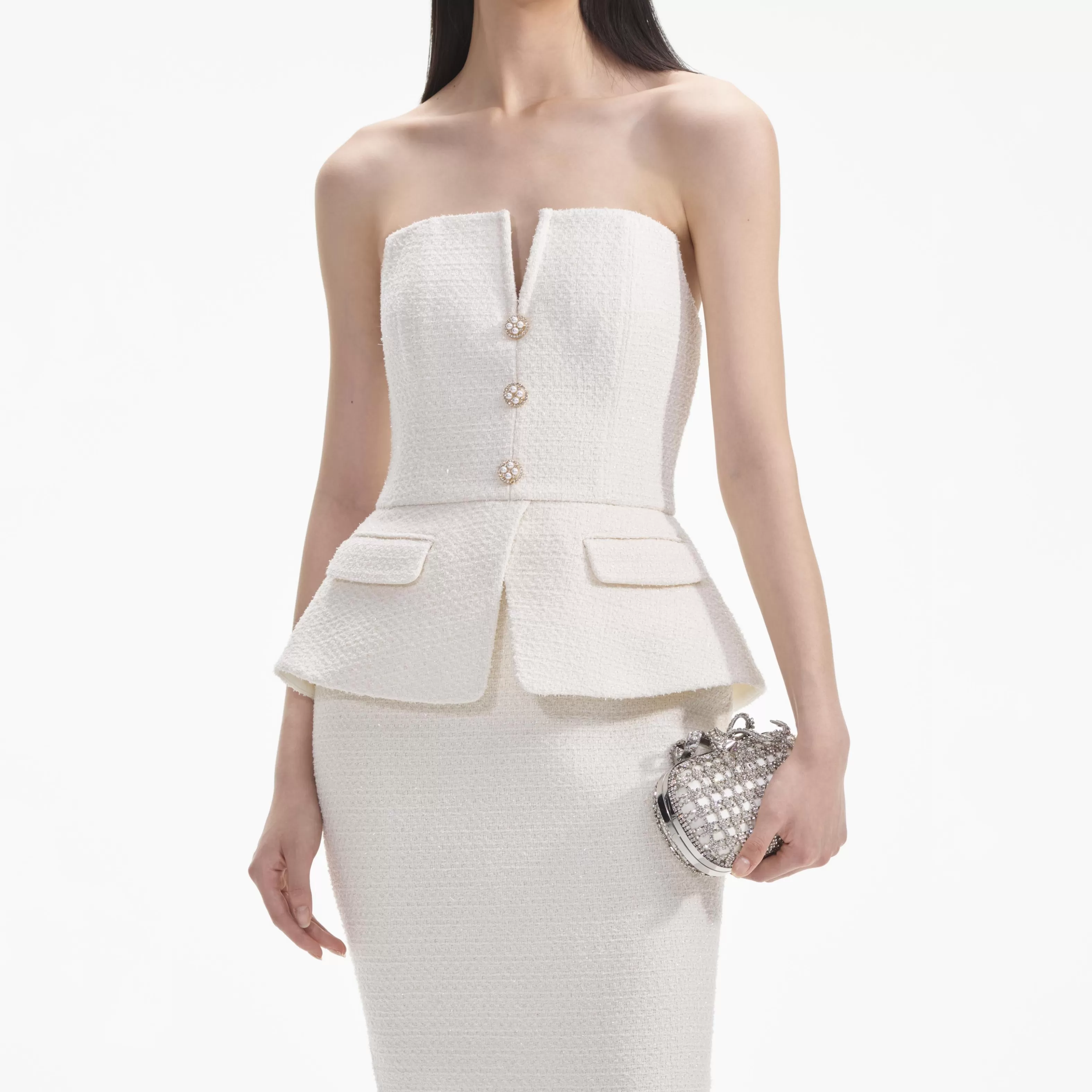 cream_tinsel_boucle_bandeau_midi_dress_7502.webp New Tinsel Boucle Bandeau Midi Dress Dresses