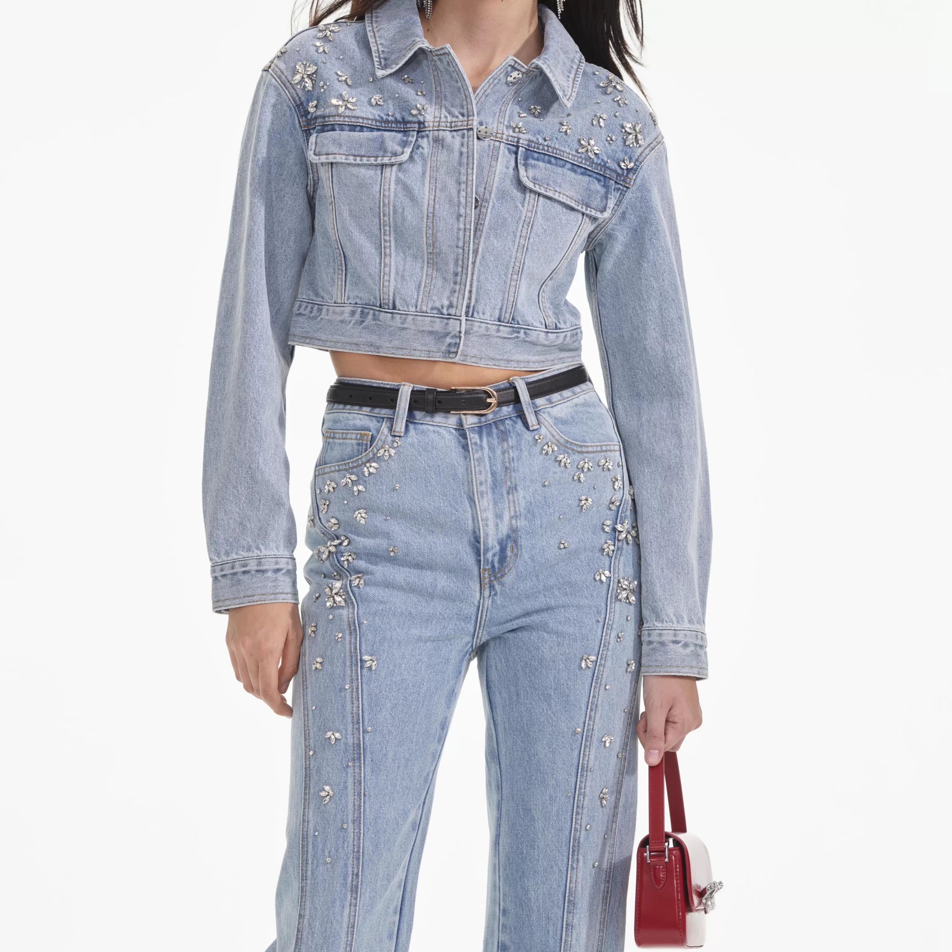 crystal_embellished_denim_jacket_9627.webp Cheap Embellished Denim Jacket Co-ords | Denim