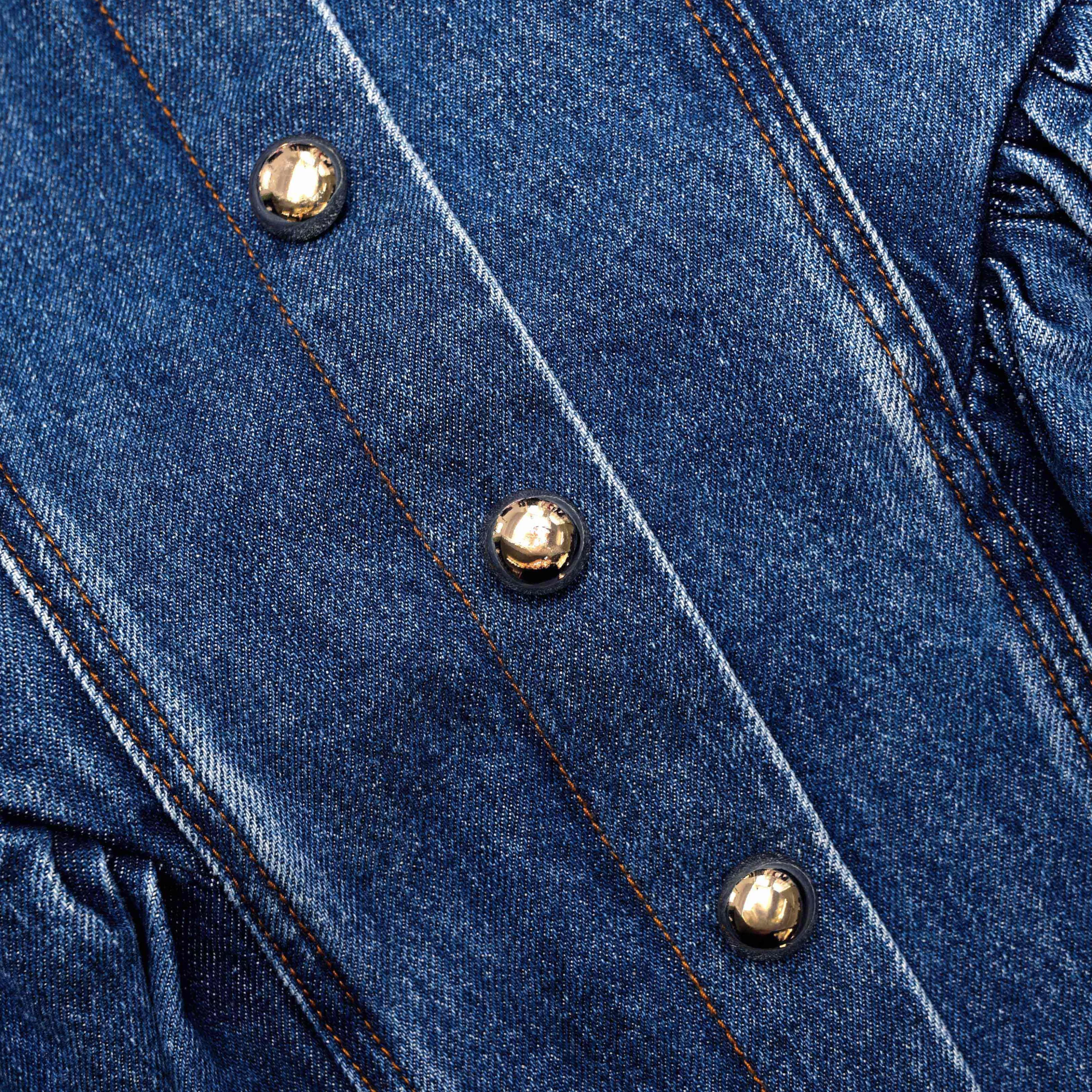 flared_denim_mini_dress_6972.webp Sale Denim Mini Dress Dresses | Denim