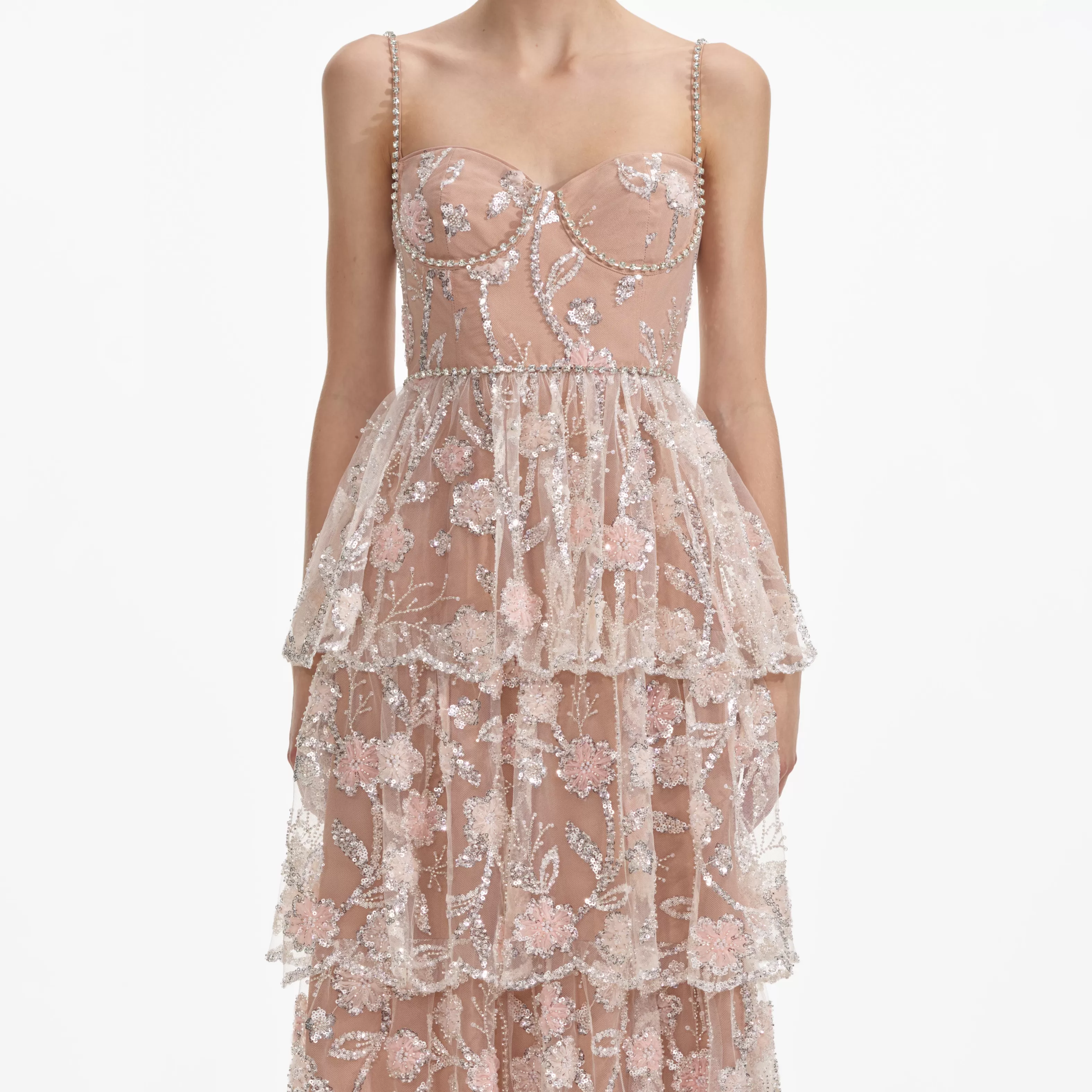 flower_sequin_tier_maxi_dress_6219.webp Shop Sequin Tier Maxi Dress Dresses | Exclusives