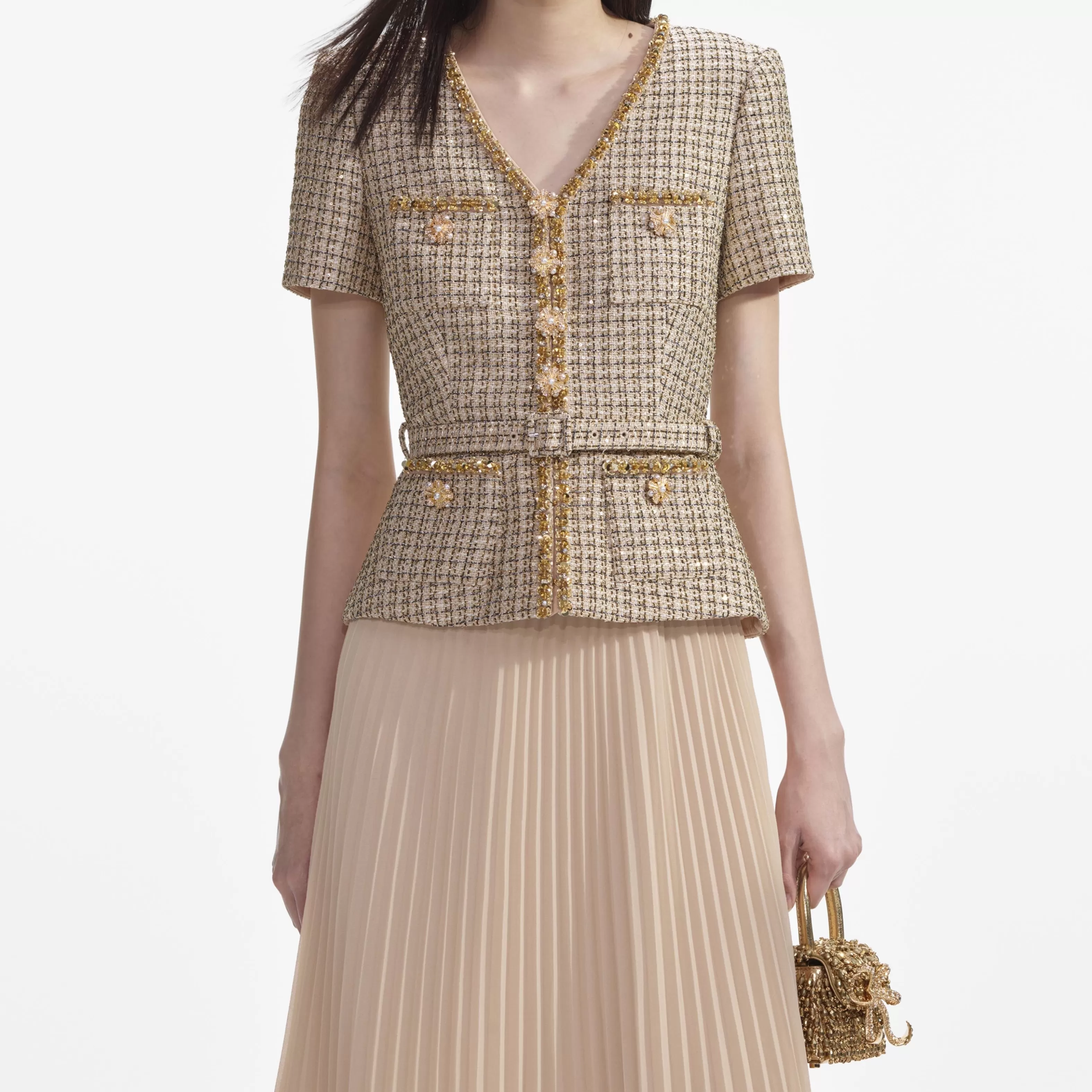 gold_boucle_midi_dress_7800.webp New Boucle Midi Dress Dresses | Exclusives
