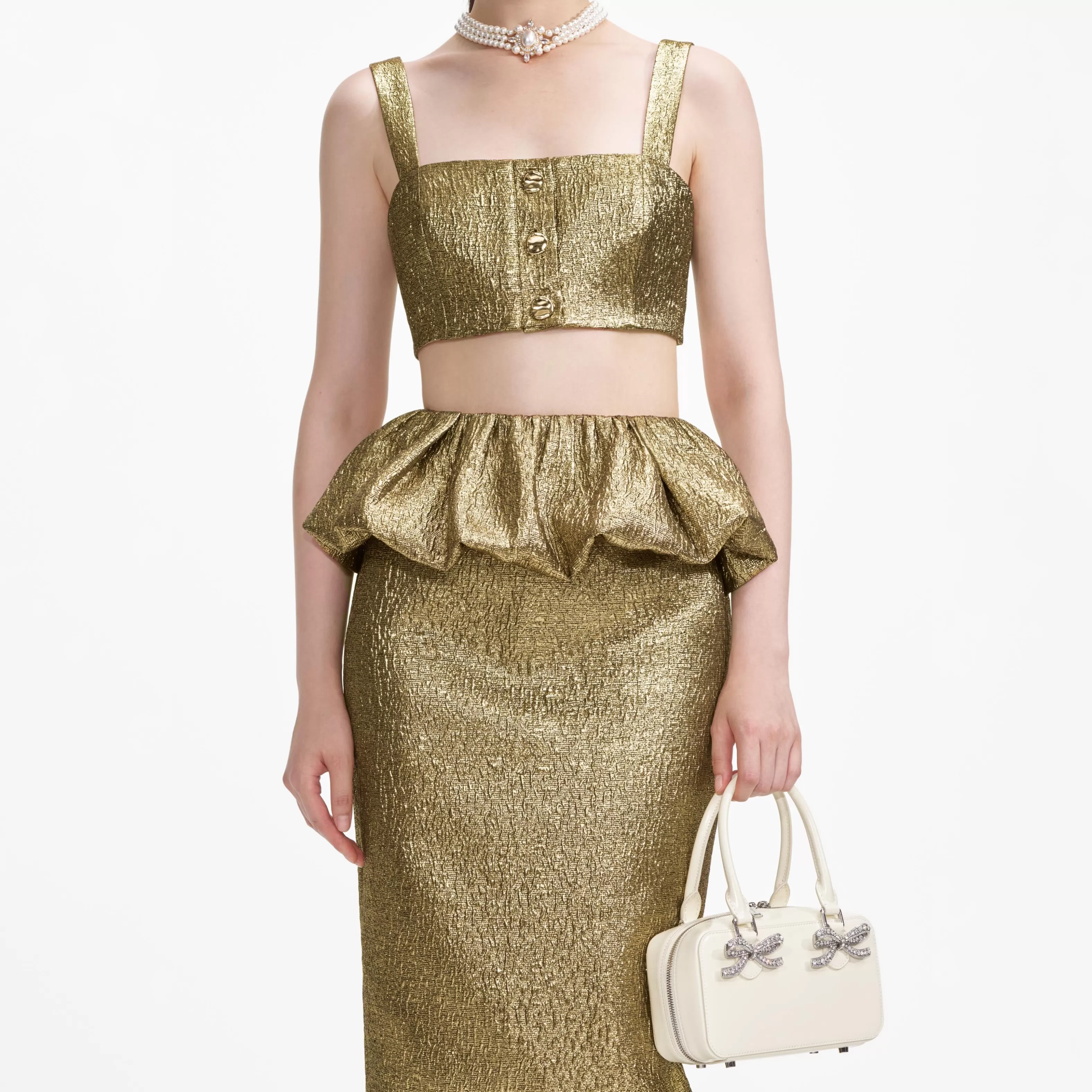 gold_metallic_jacquard_crop_top_9938.webp Best Metallic Jacquard Crop Top Tops | Exclusives